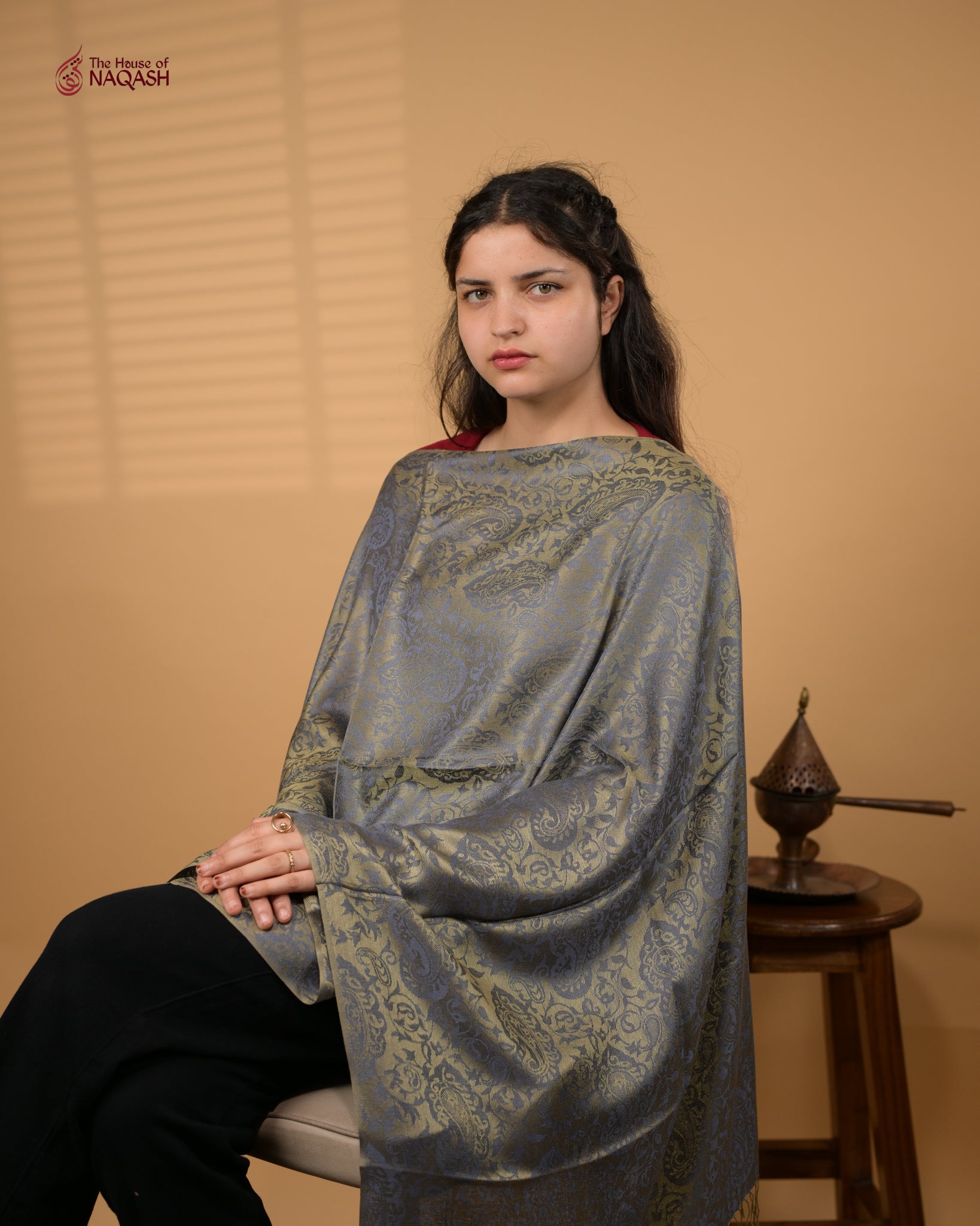 Pale Olive Drapery