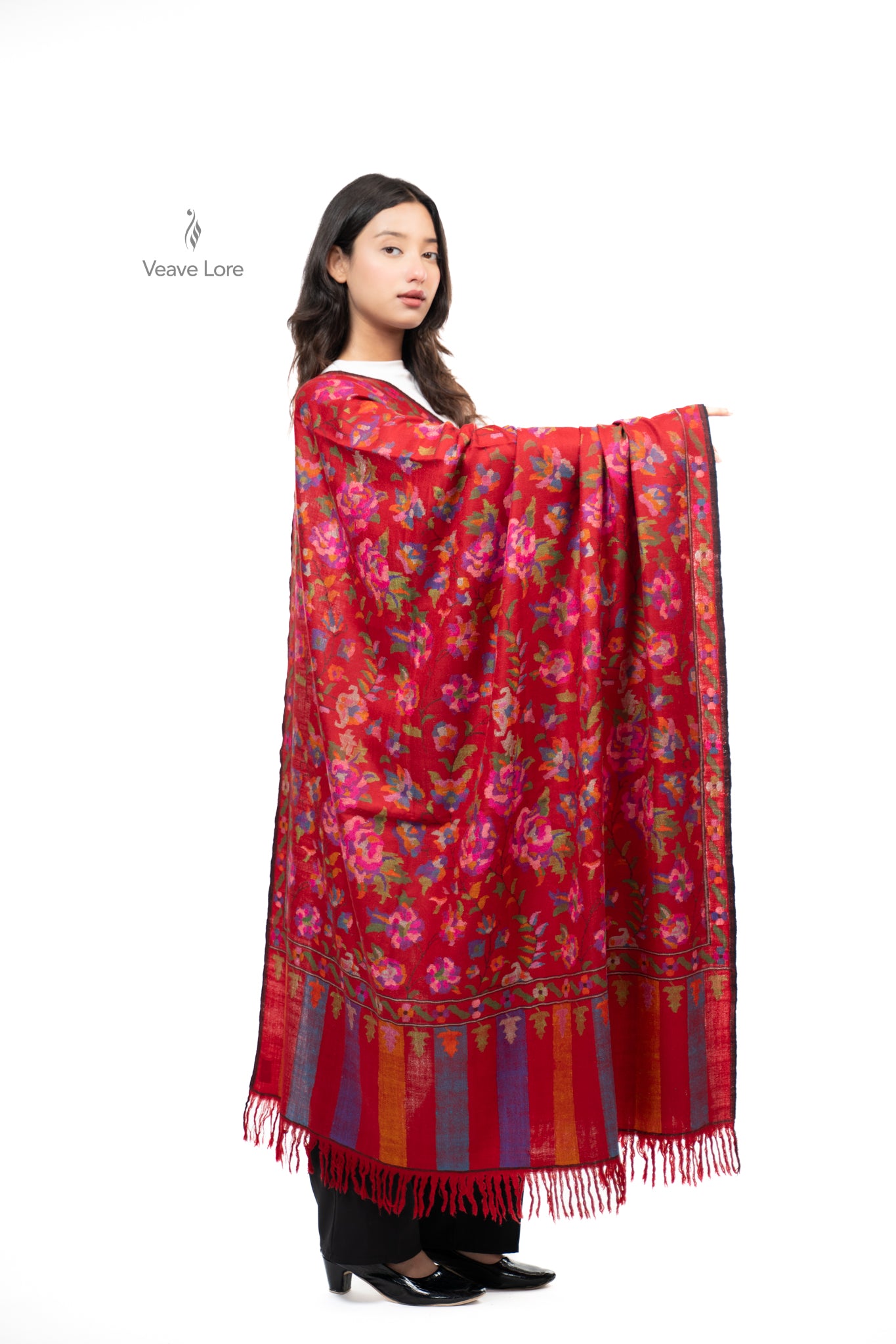 Gulistan — The Rose Garden Pashmina Shawl