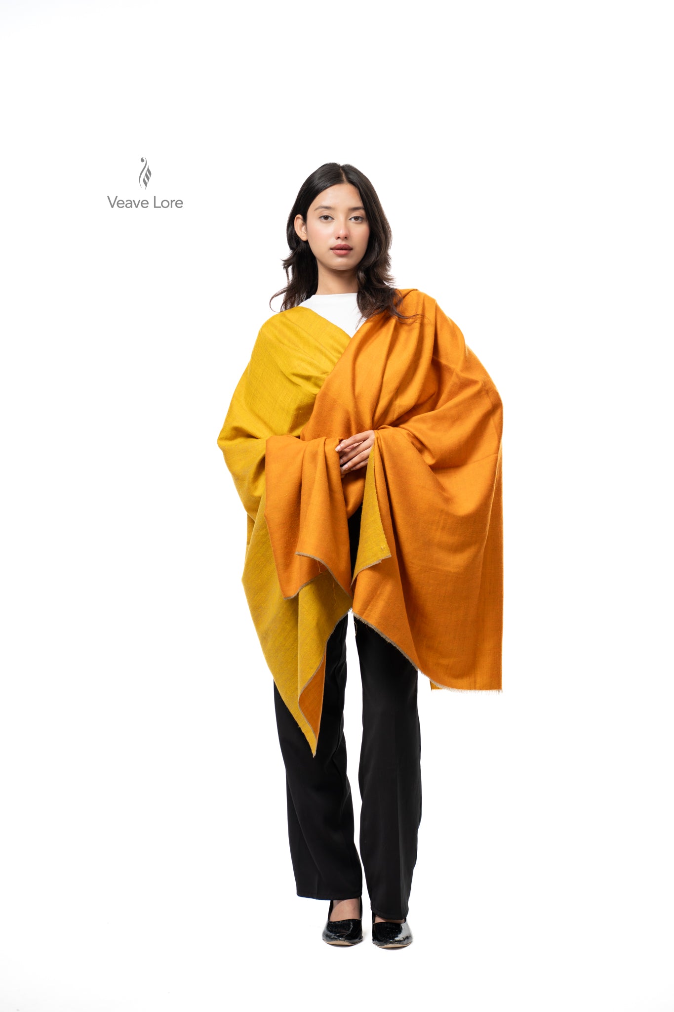 Zafran Marigold Pashmina Shawl