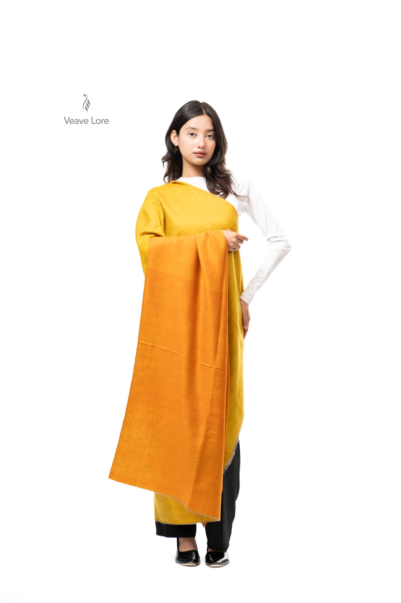 Zafran Marigold Pashmina Shawl