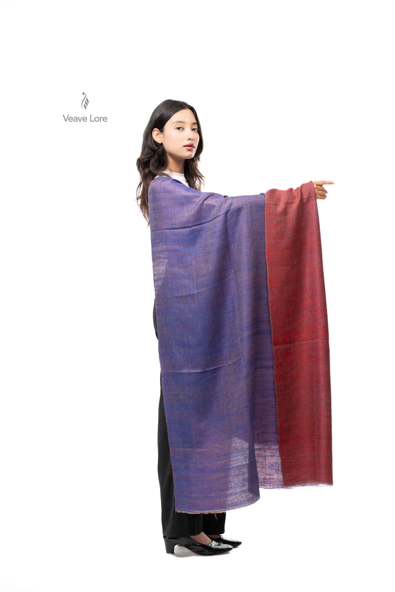 Yaqoot Sapphire Pashmina Shawl