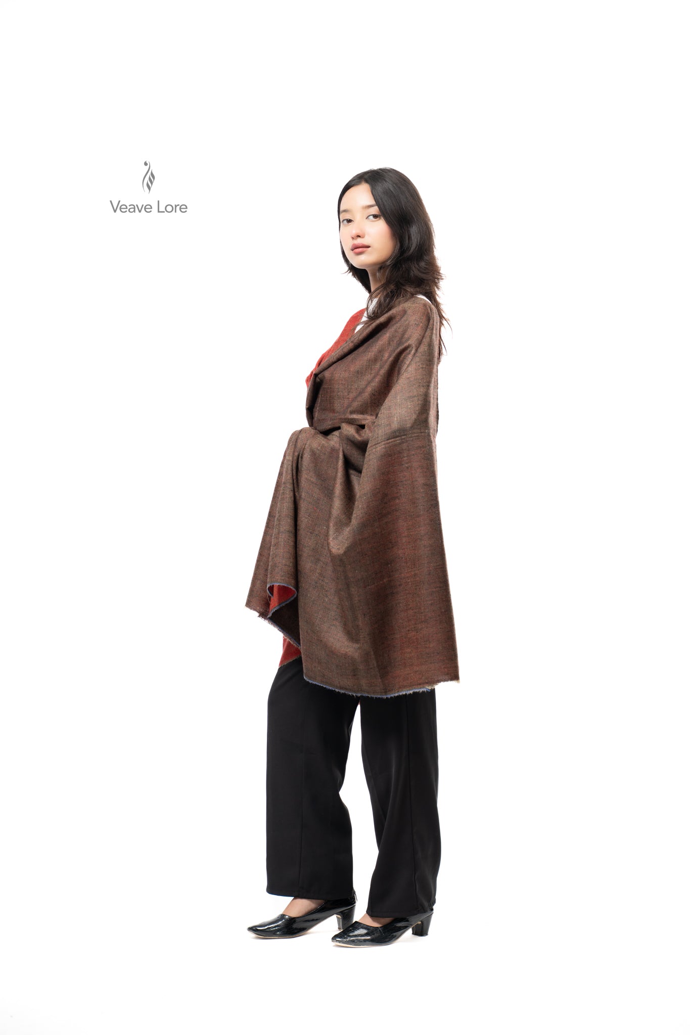 Heena Chestnut Pashmina Shawl