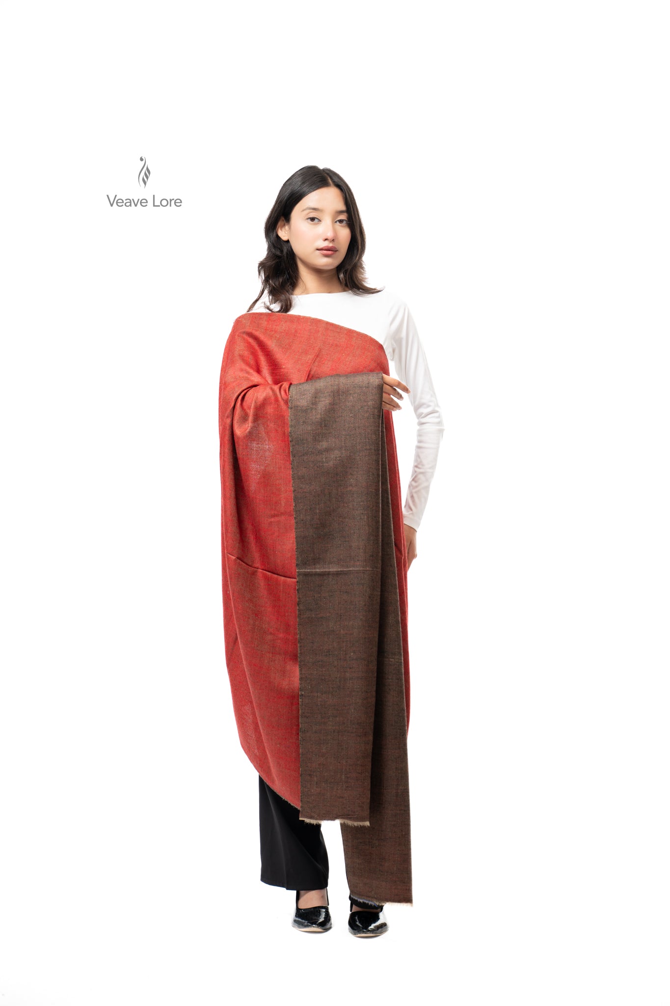 Heena Chestnut Pashmina Shawl