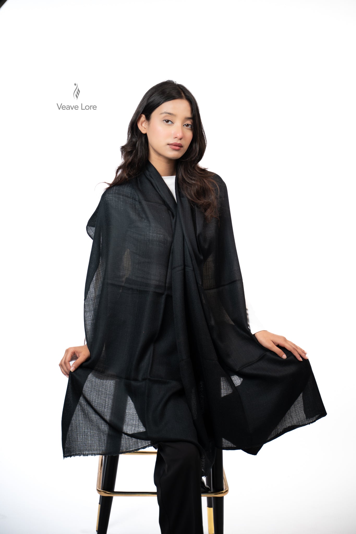 Rangeen Palette Fine Wool Shawl