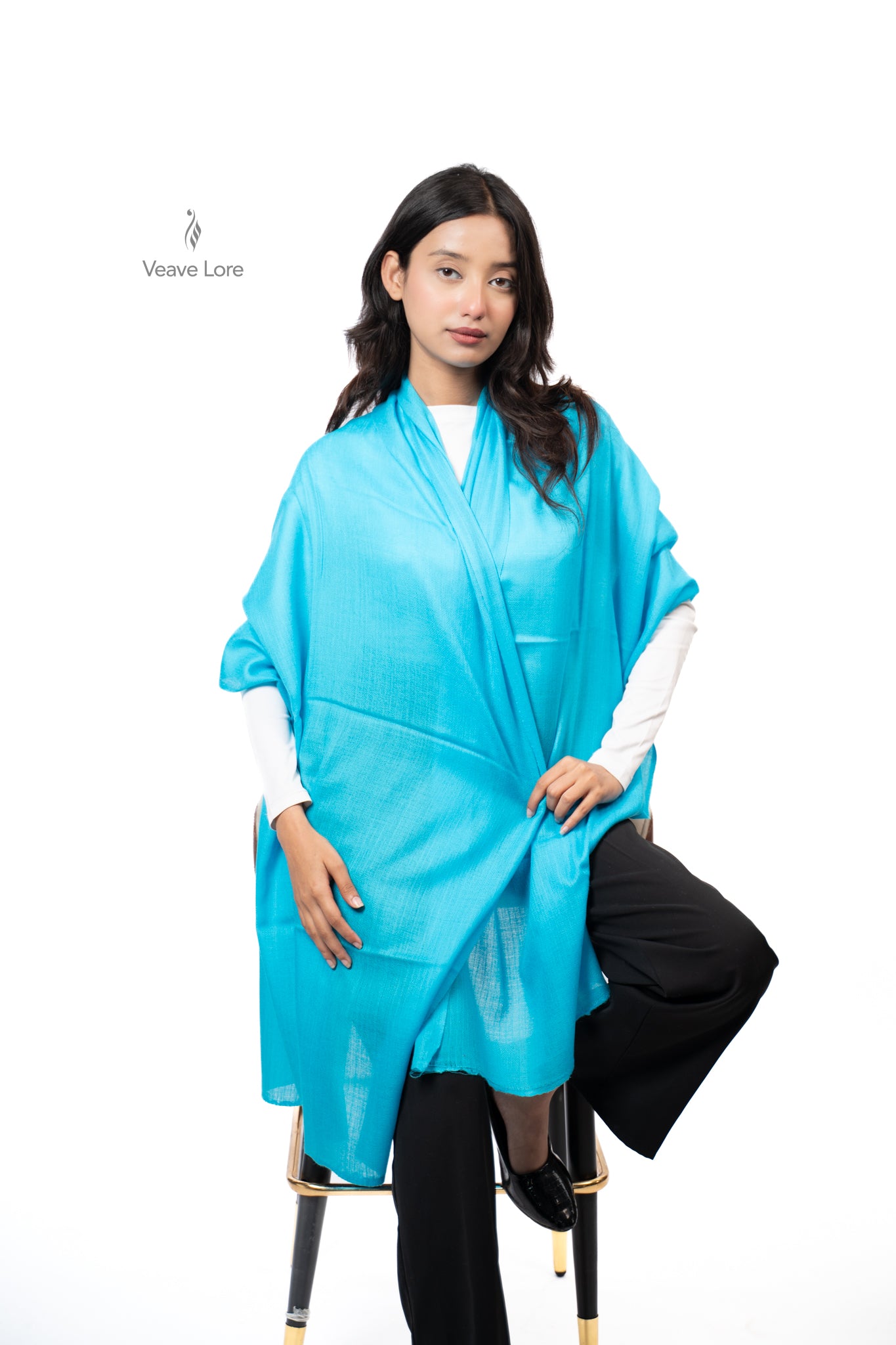 Rangeen Palette Fine Wool Shawl