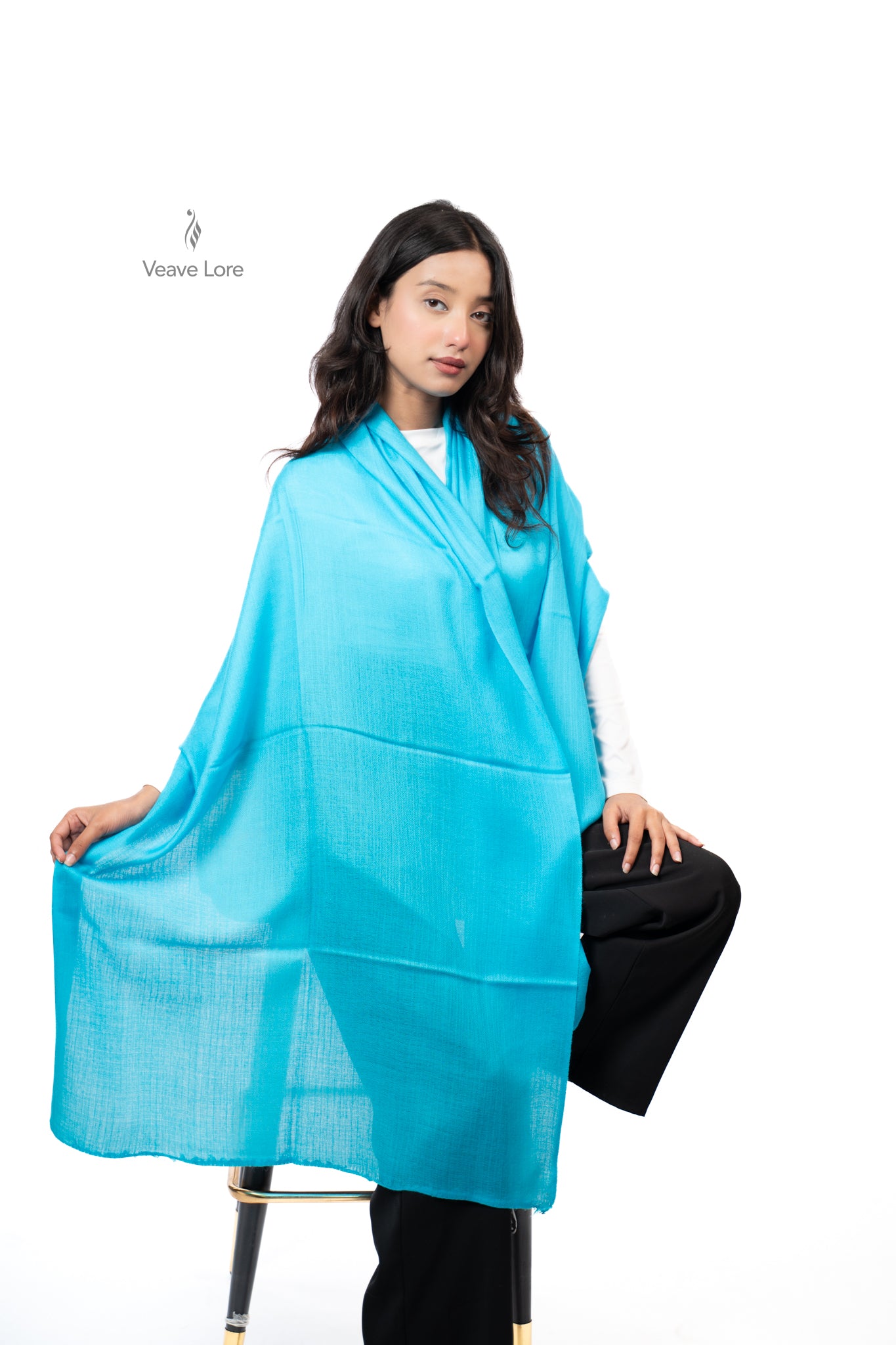 Rangeen Palette Fine Wool Shawl