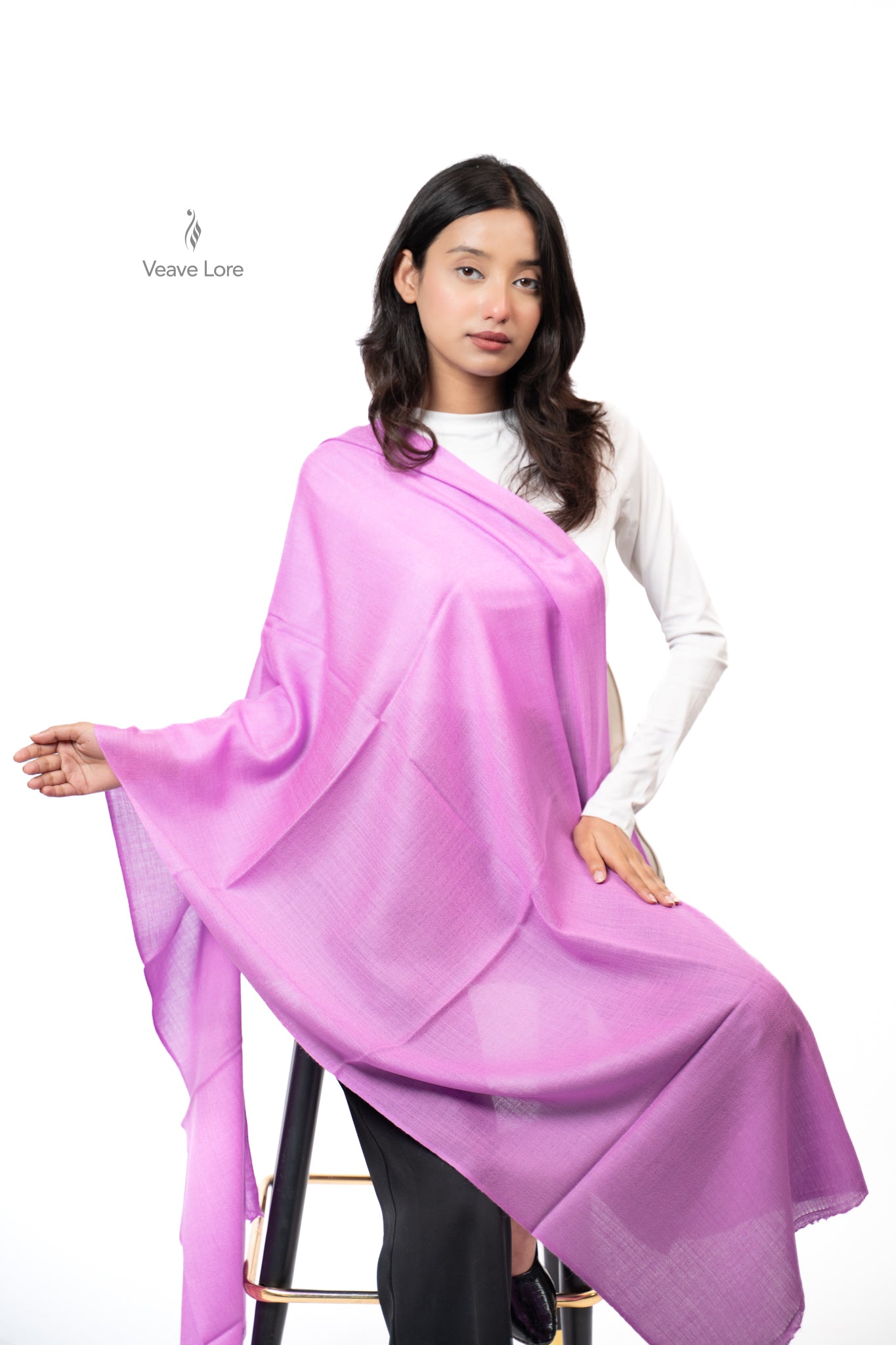 Rangeen Palette Fine Wool Shawl