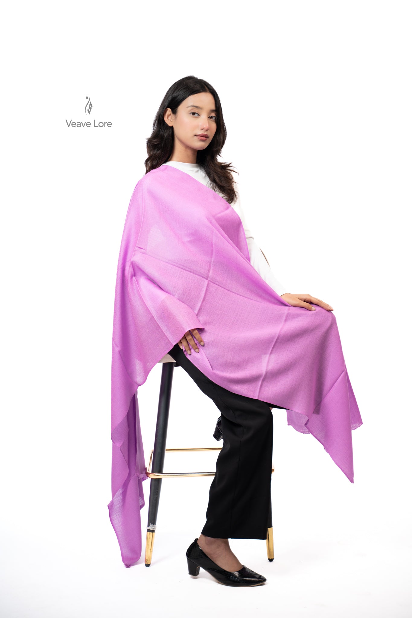 Rangeen Palette Fine Wool Shawl