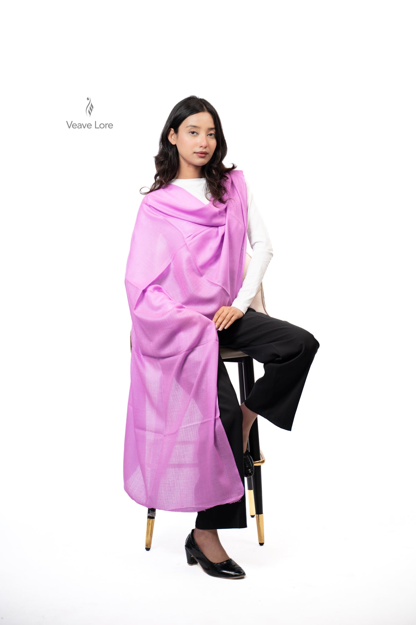 Rangeen Palette Fine Wool Shawl