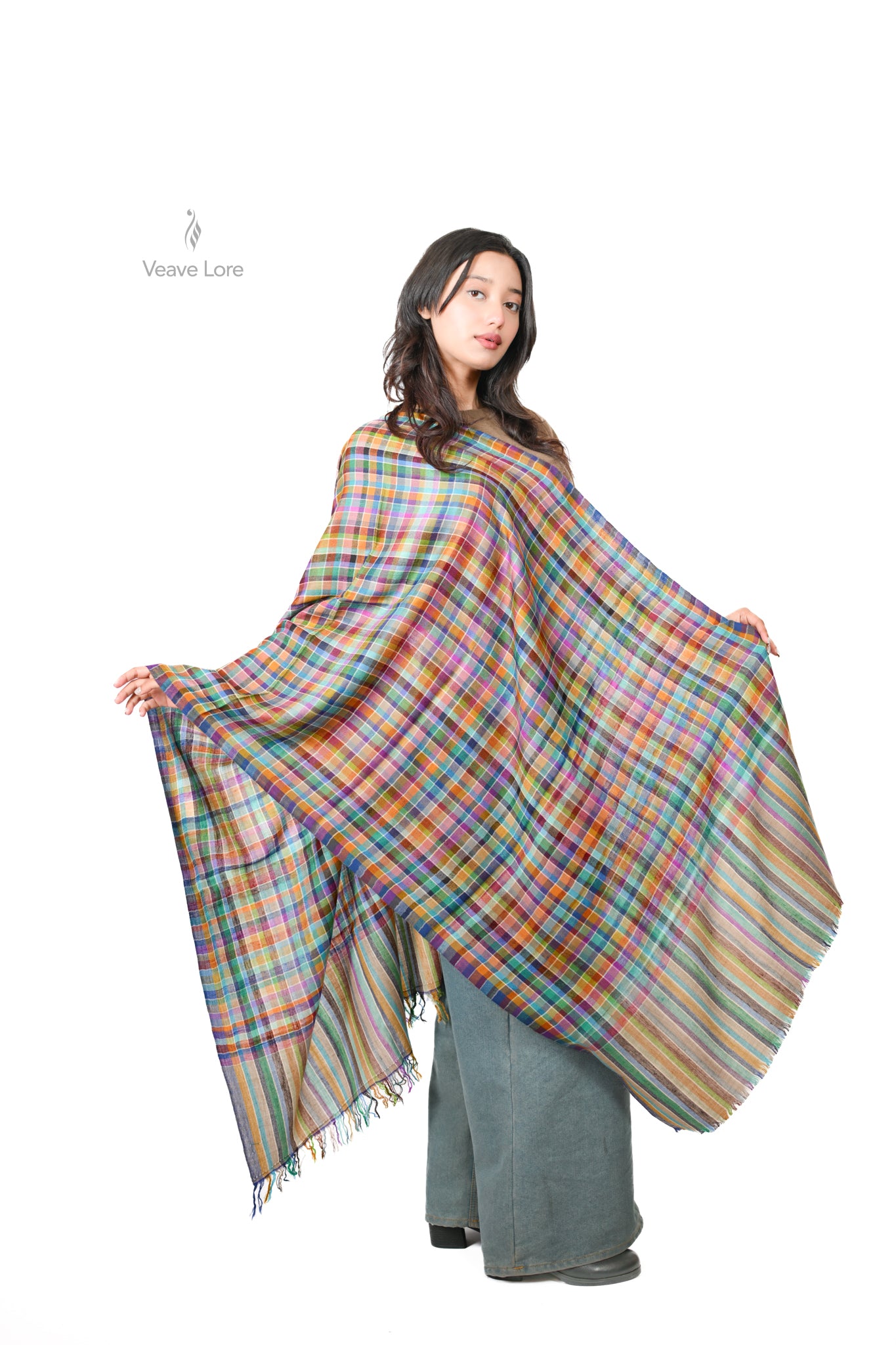 Haft-Rang Pashmina Stole