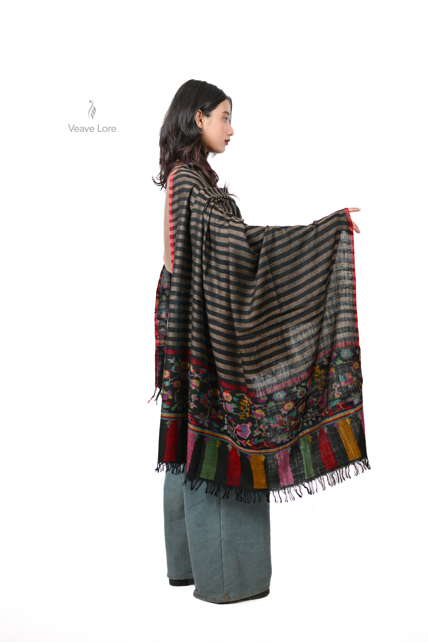 Khaak-o-Saaya Earth & Shadow Pashmina Shawl