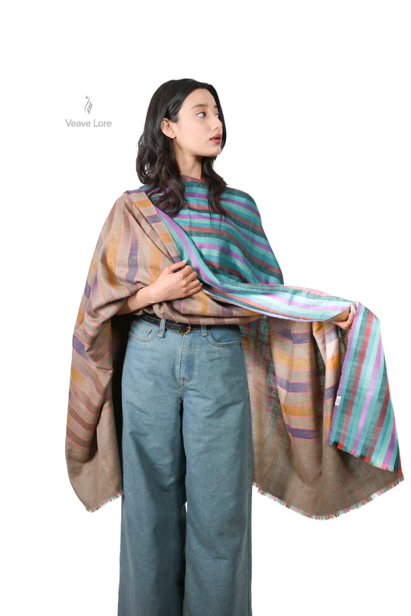Do-Ri-Ki Rang-e-Kohsar Kashmiri Pashmina Shawl