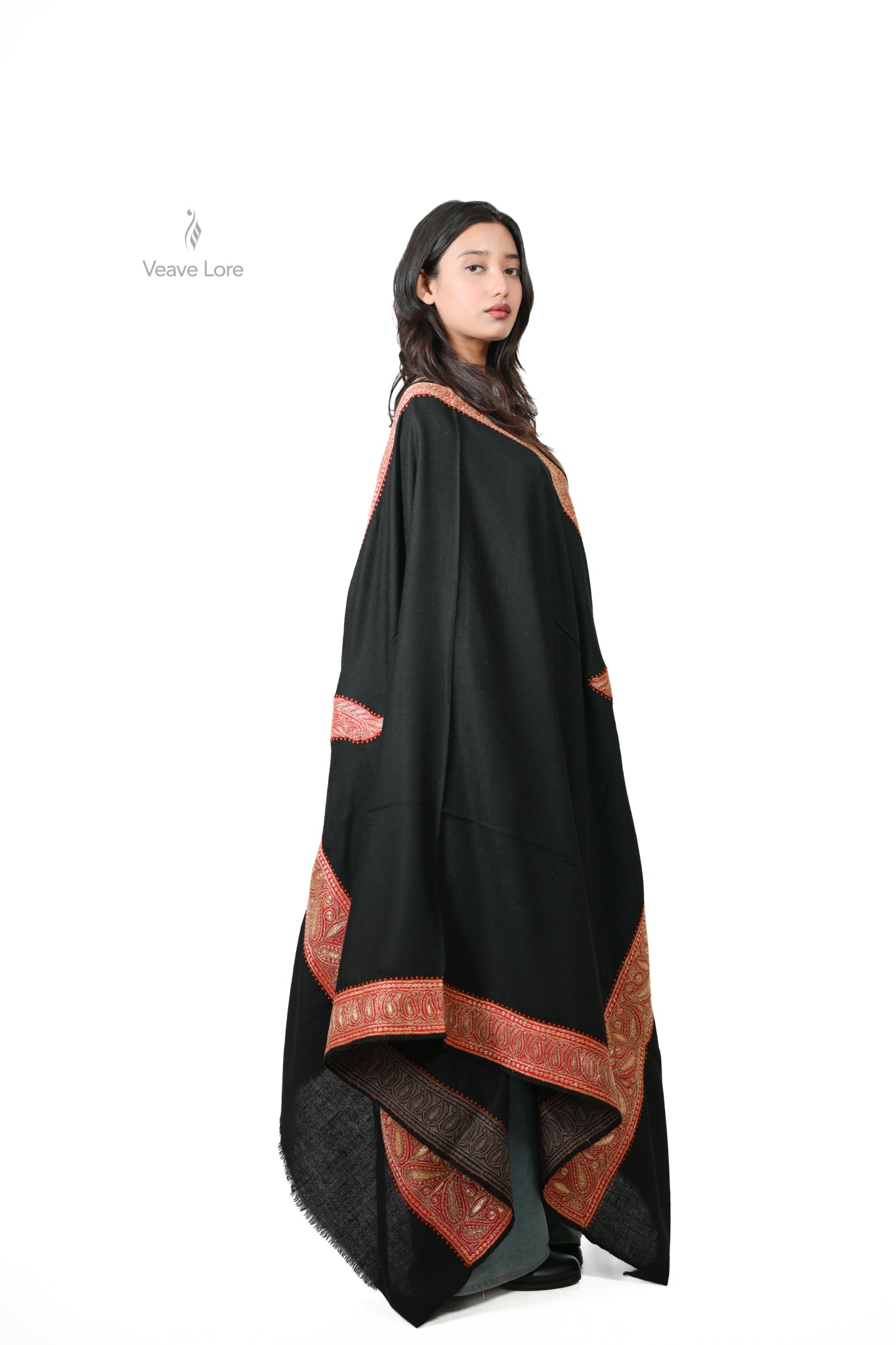 Laal Paisley Cashmare Kashmir Shawl