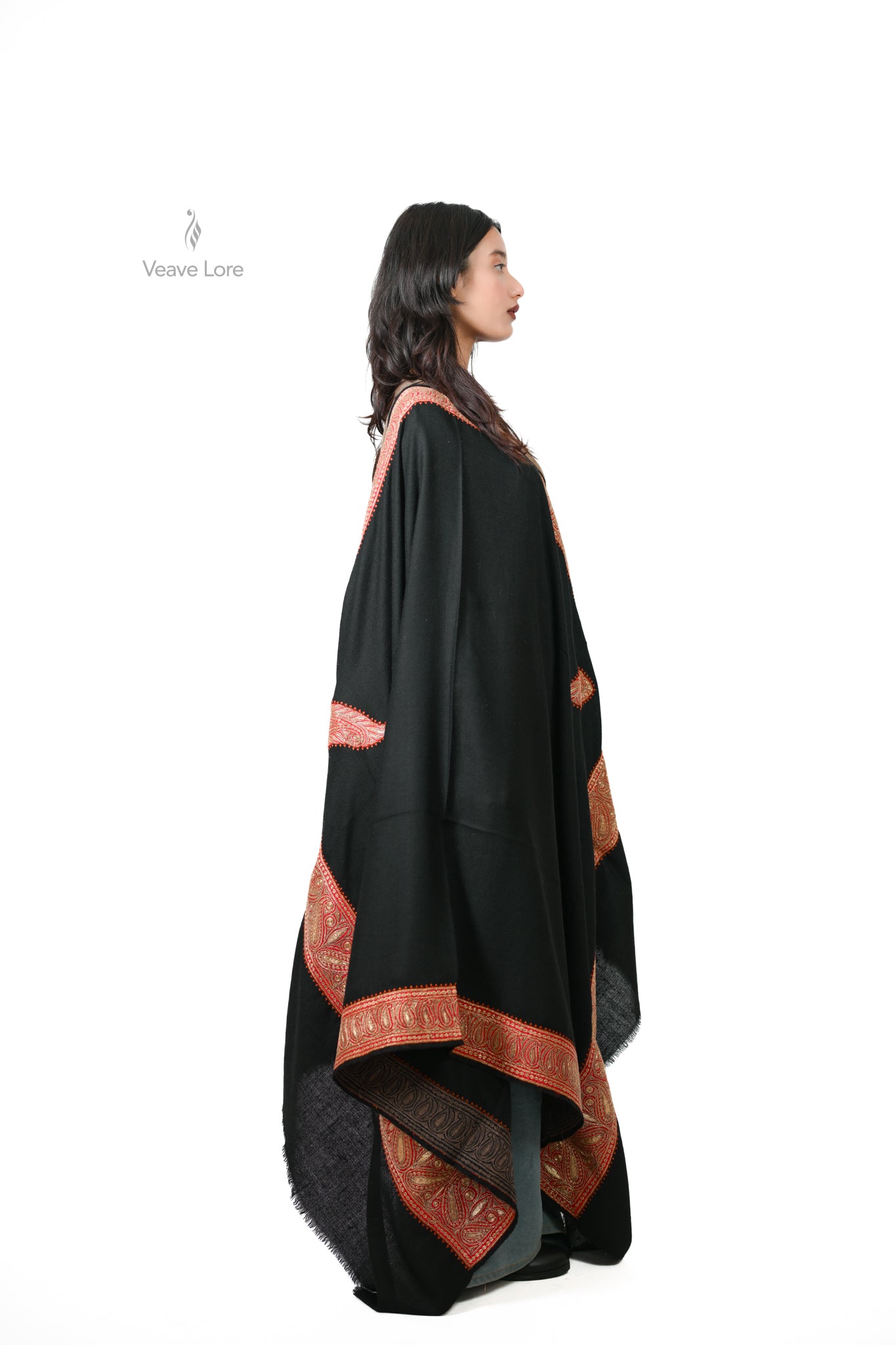 Laal Paisley Cashmare Kashmir Shawl