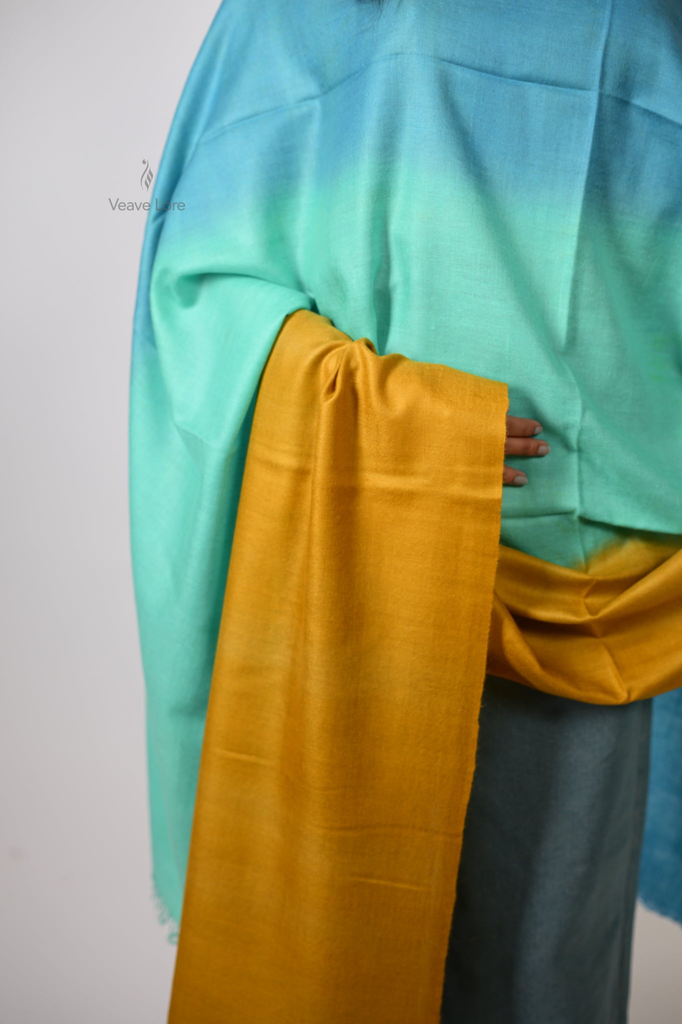 Samundar Ombre Kashmiri Pashmina Shawl