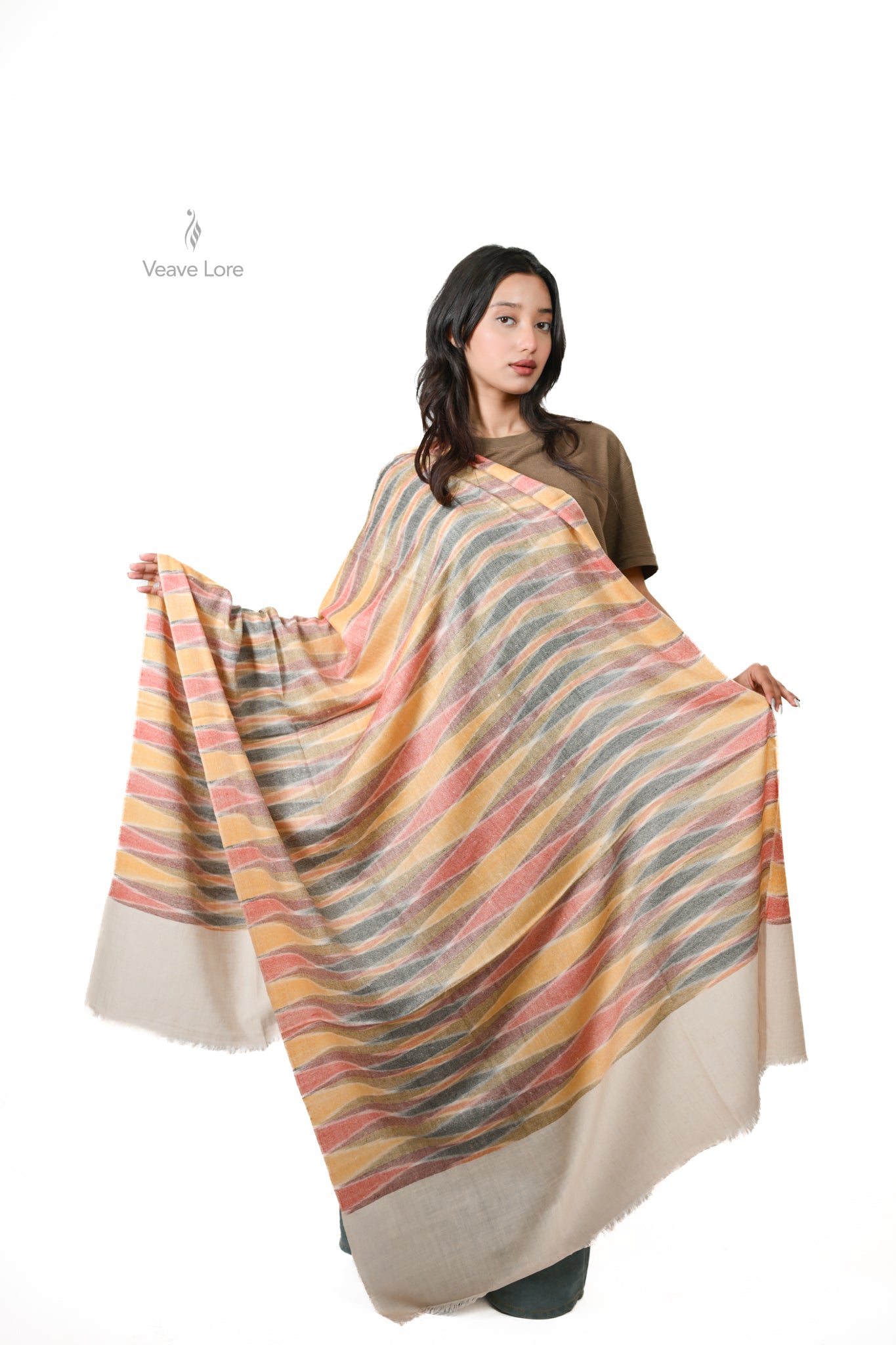 Khizan-e-Rang Pashmina Shawl