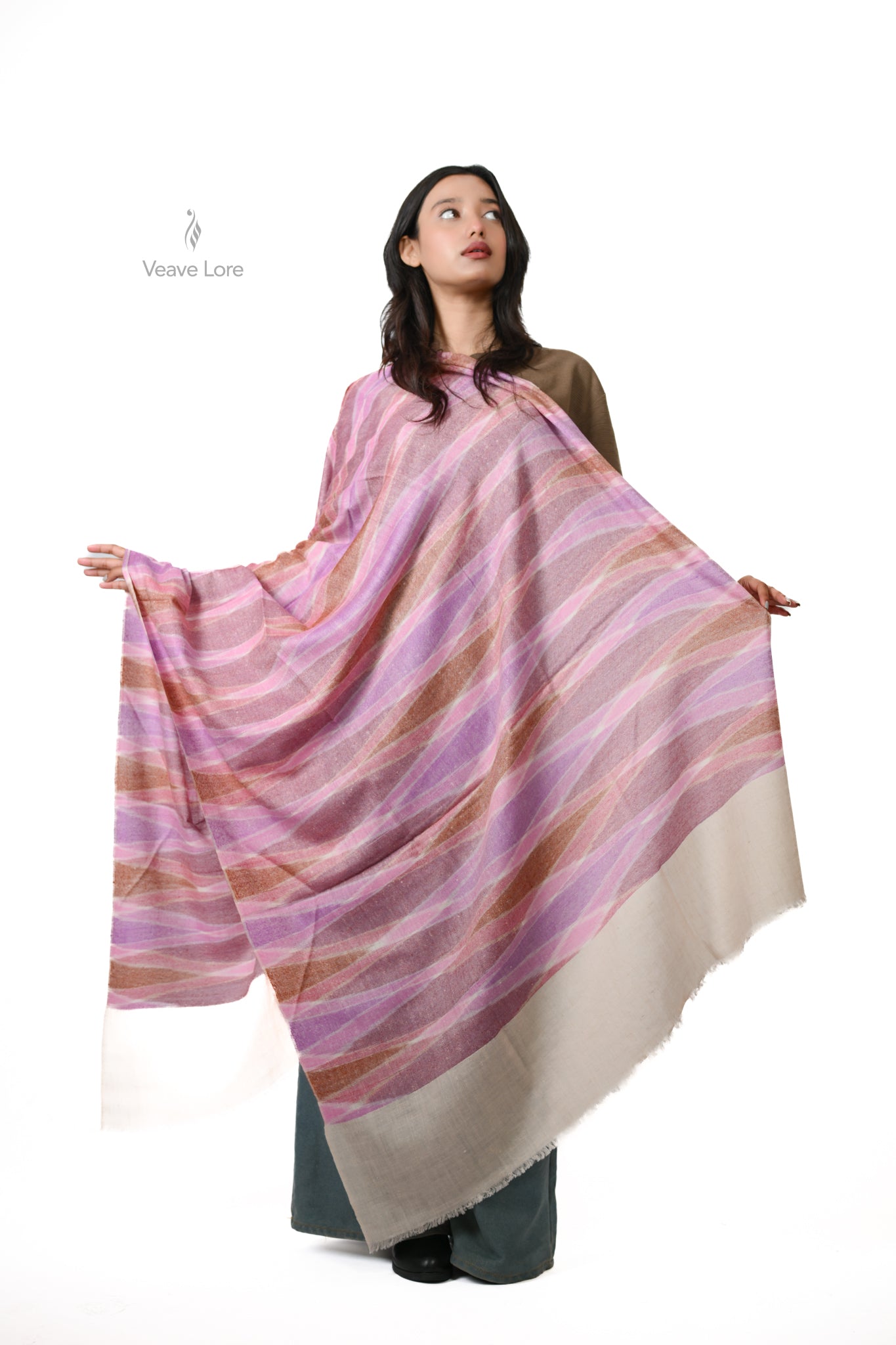 Gulabi-o-Shaam Pashmina Shawl