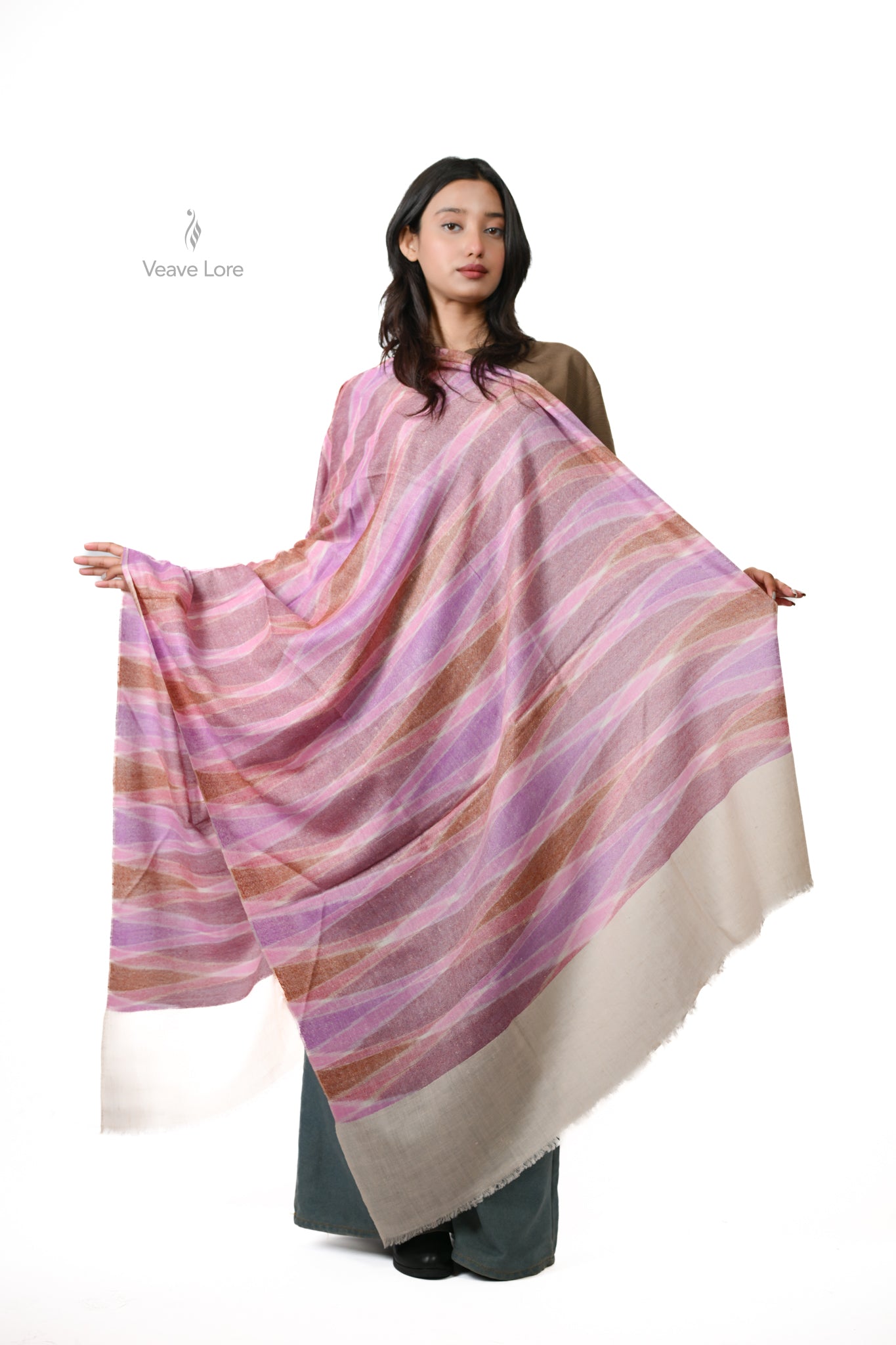 Gulabi-o-Shaam Pashmina Shawl