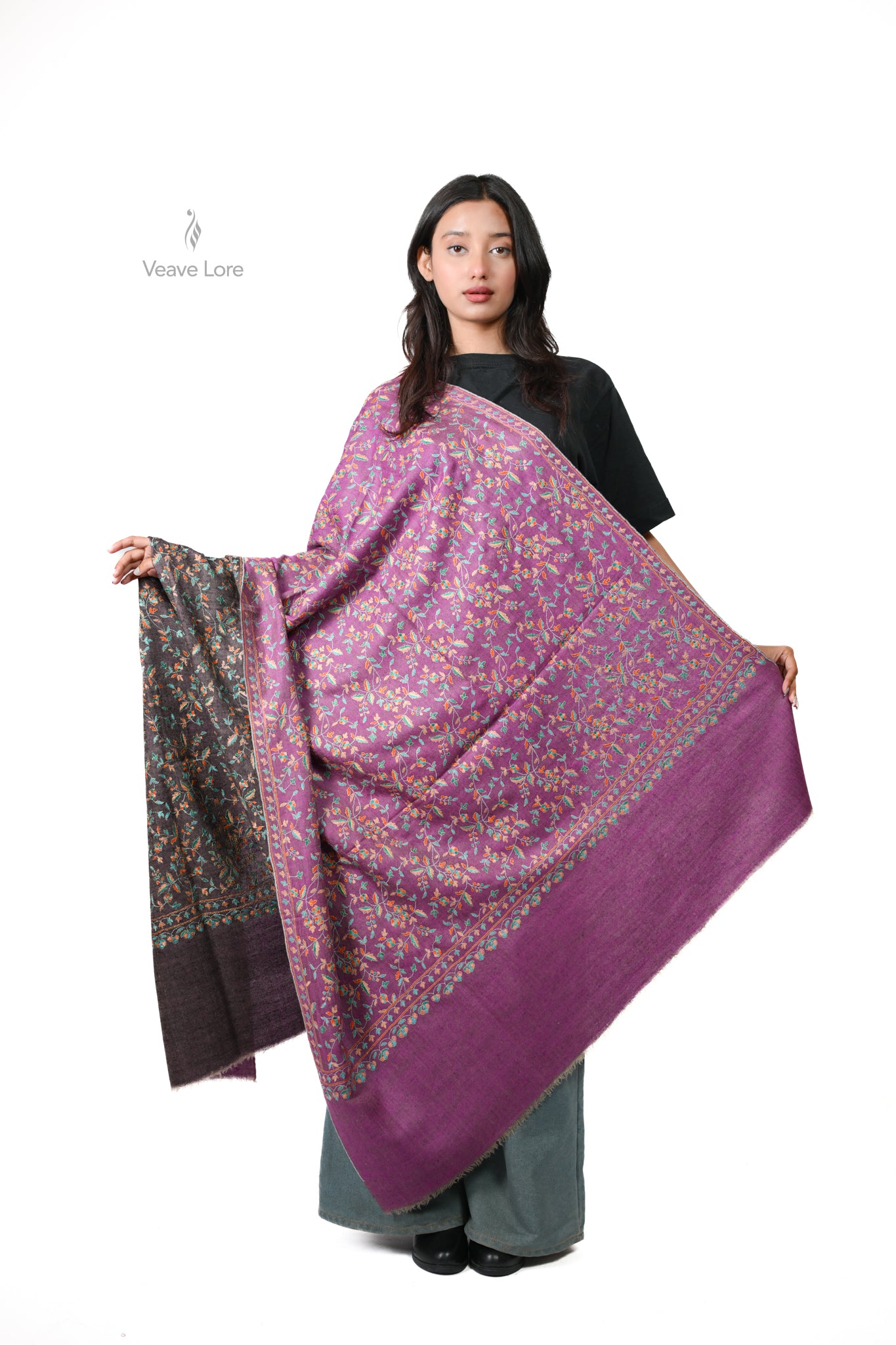 Ash & Gulab Pashmina Shawl