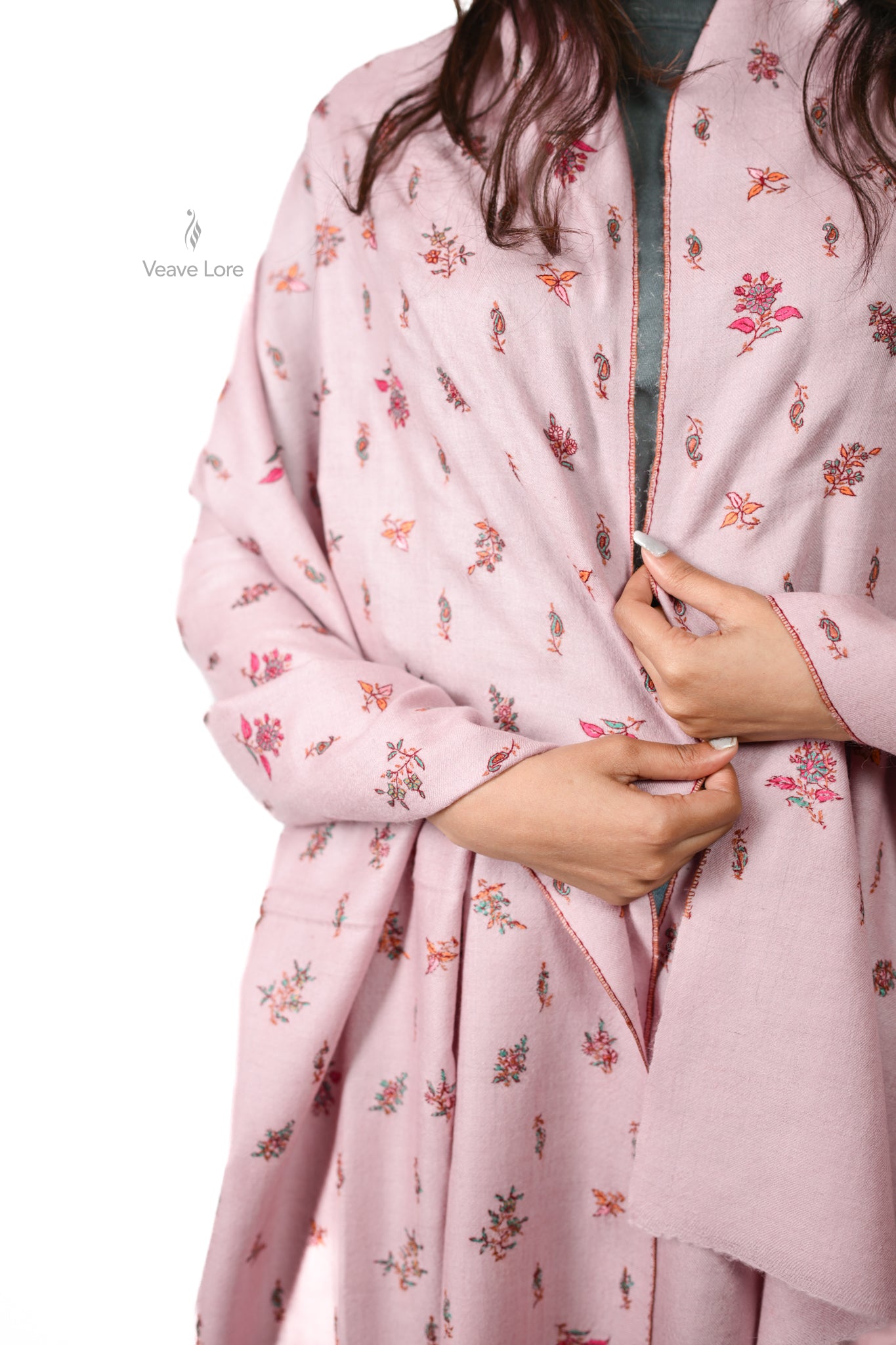 The Scattered Sozni Buti in Dawn Pink