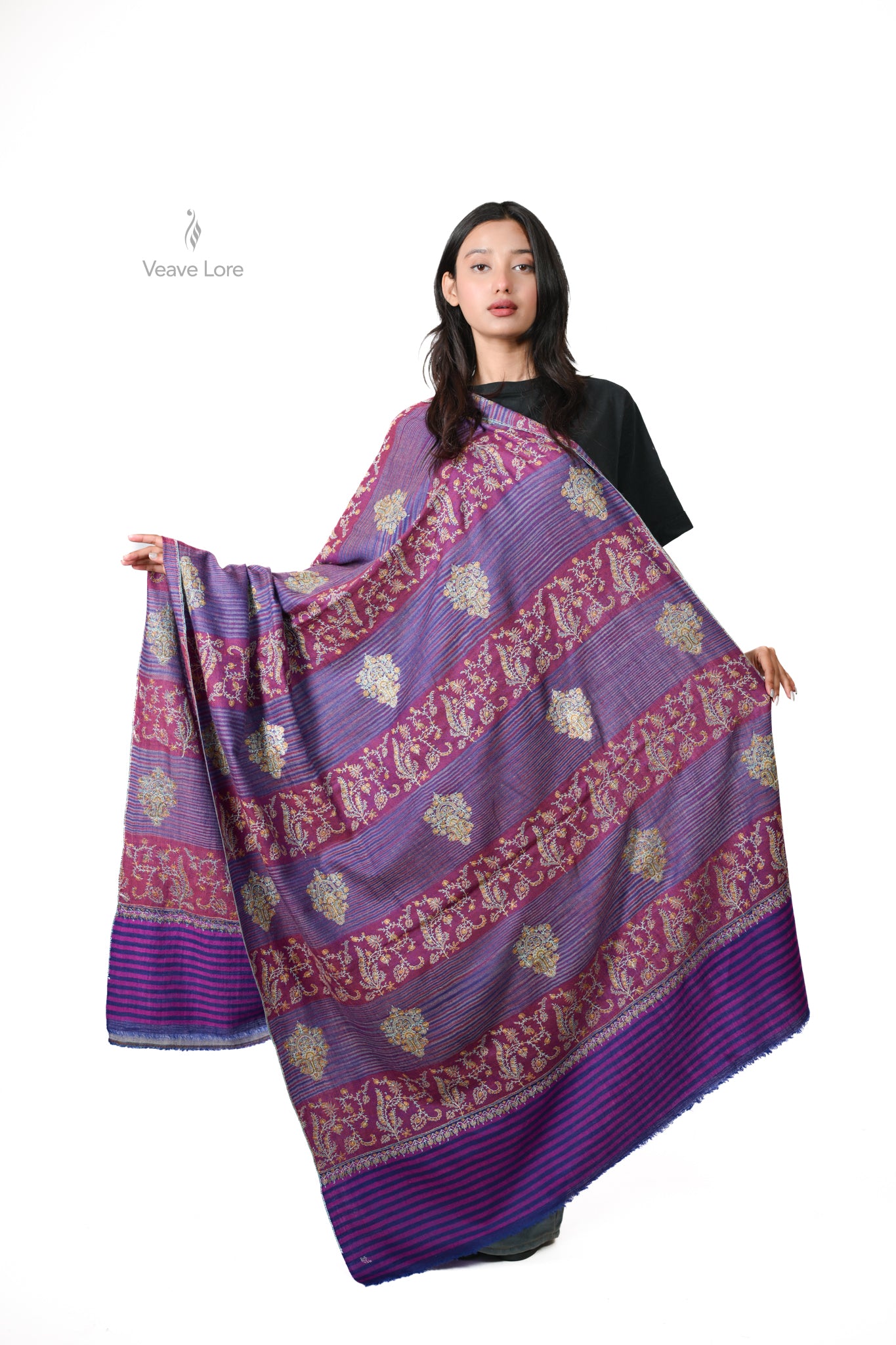 Gulzar Orchid Pashmina Shawl