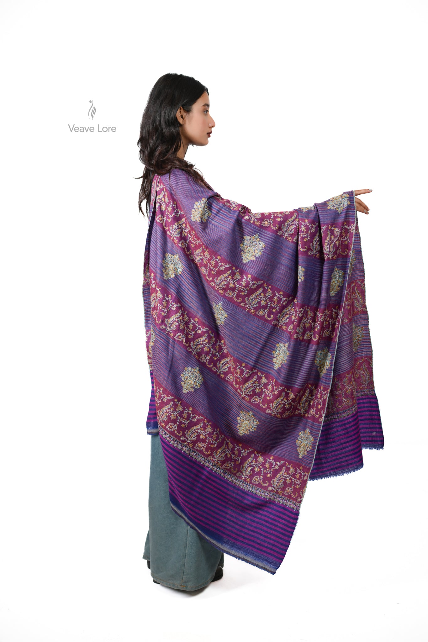 Gulzar Orchid Pashmina Shawl