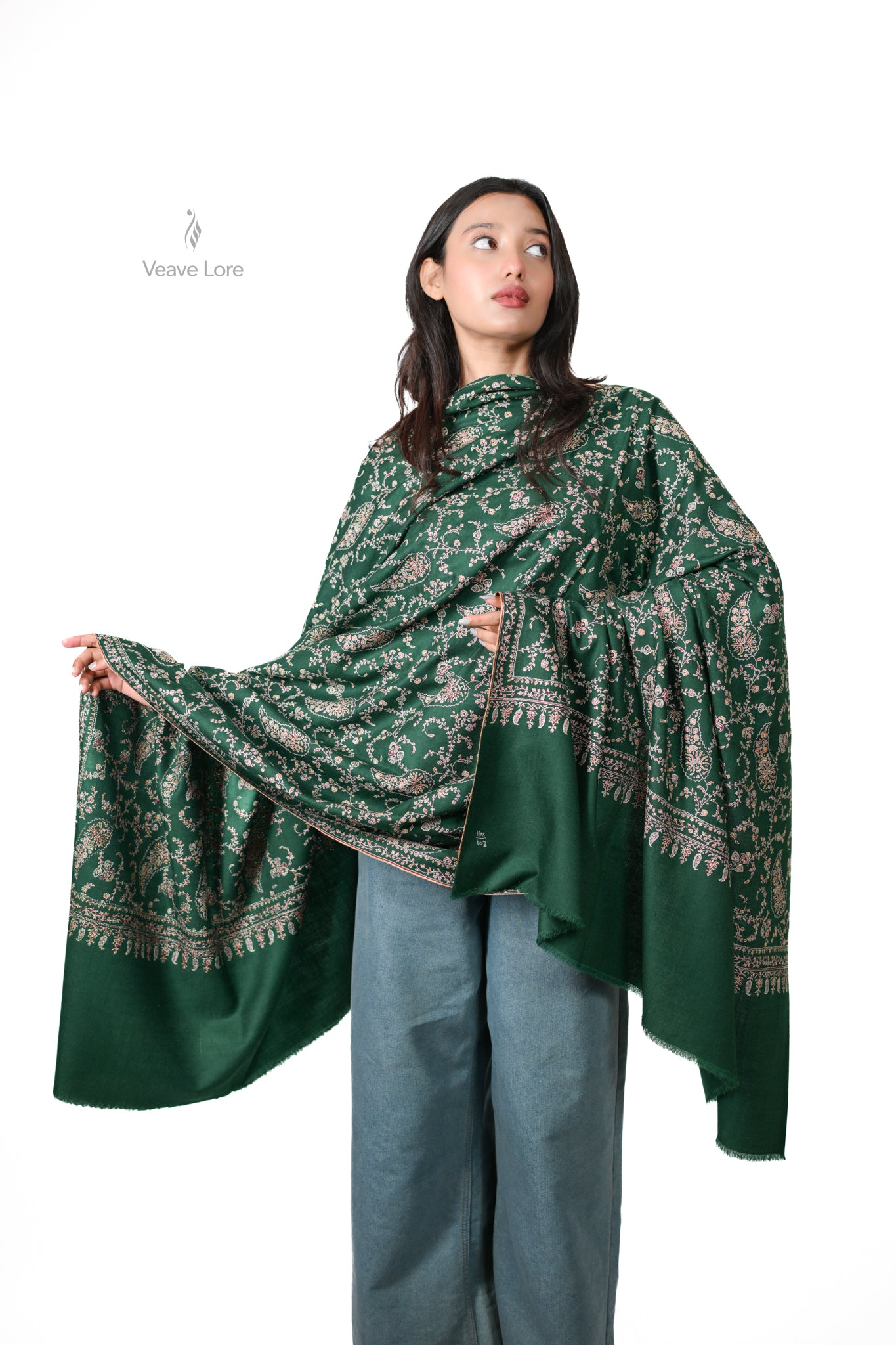 The Emerald Mahal Pashmina Shawl