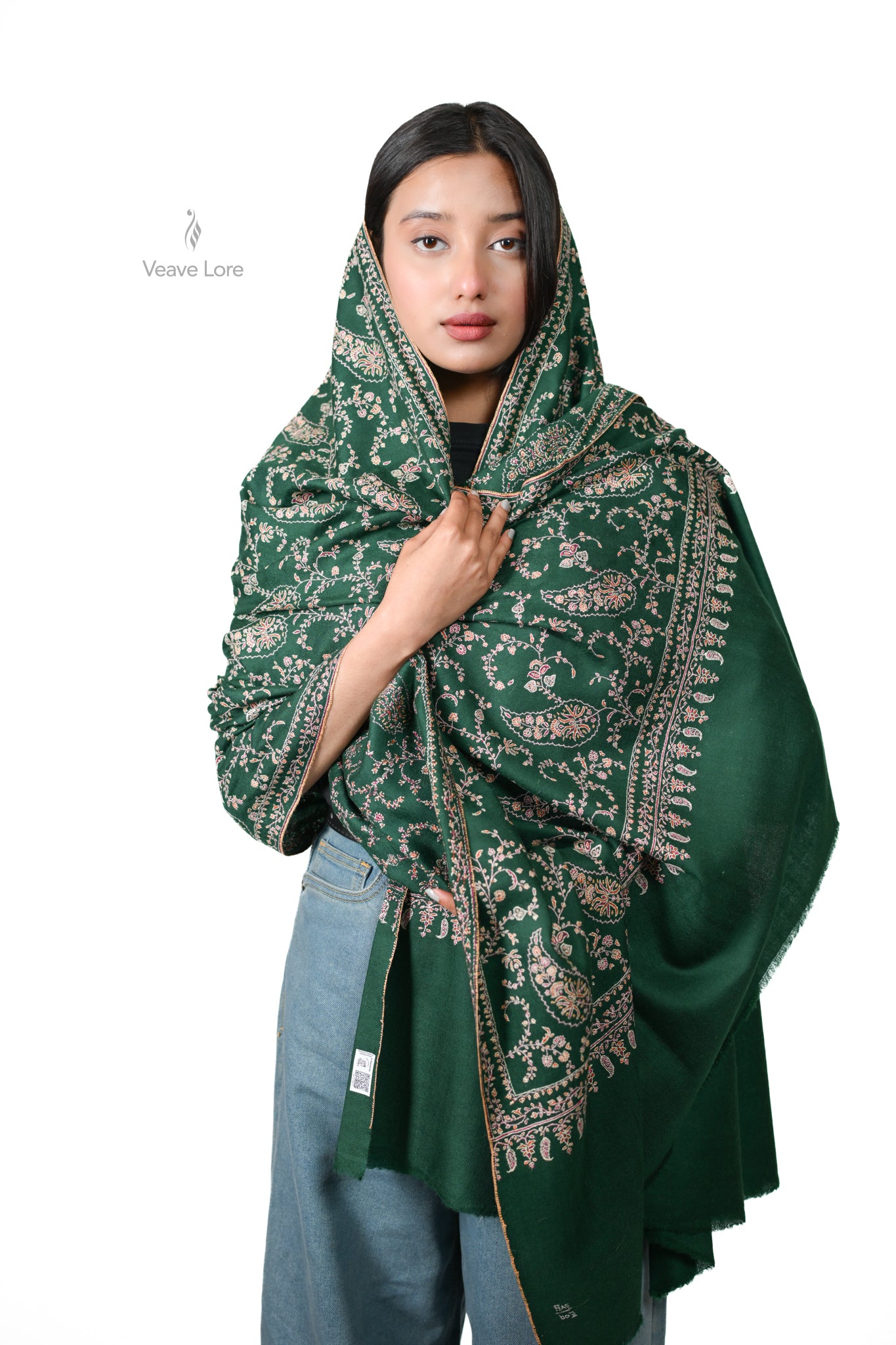 The Emerald Mahal Pashmina Shawl