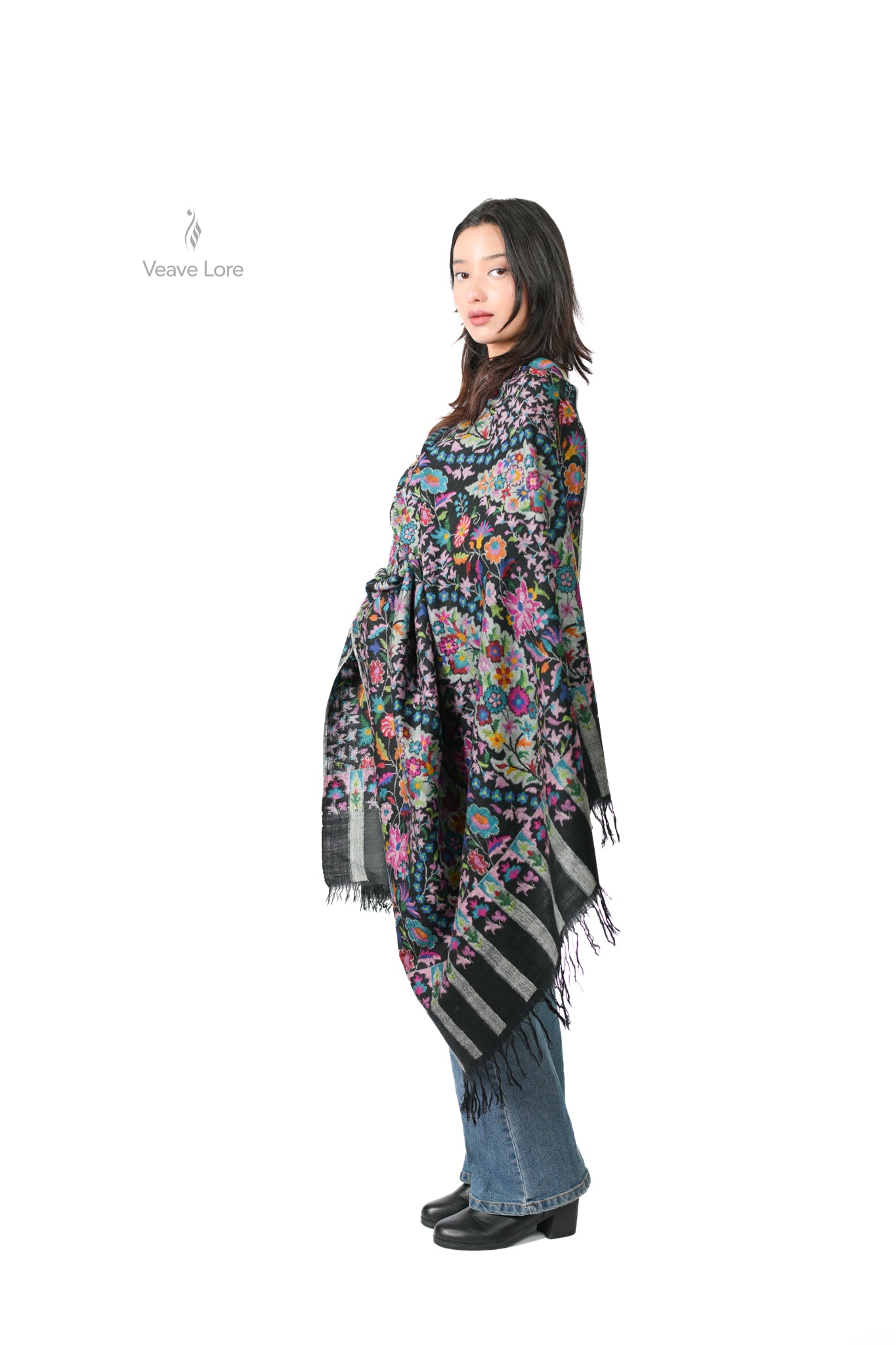 The Midnight Garden Pashmina Shawl