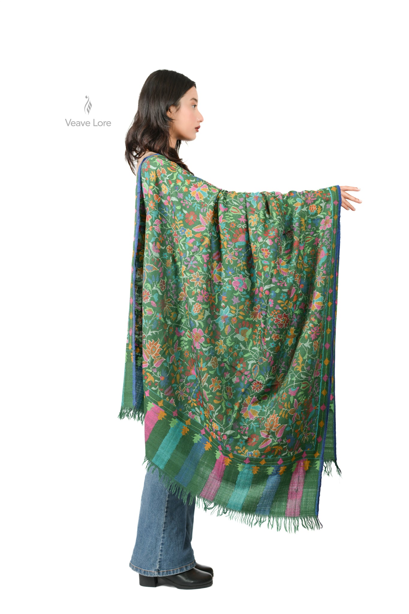 The Flowering Trellis Pashmina Shawl
