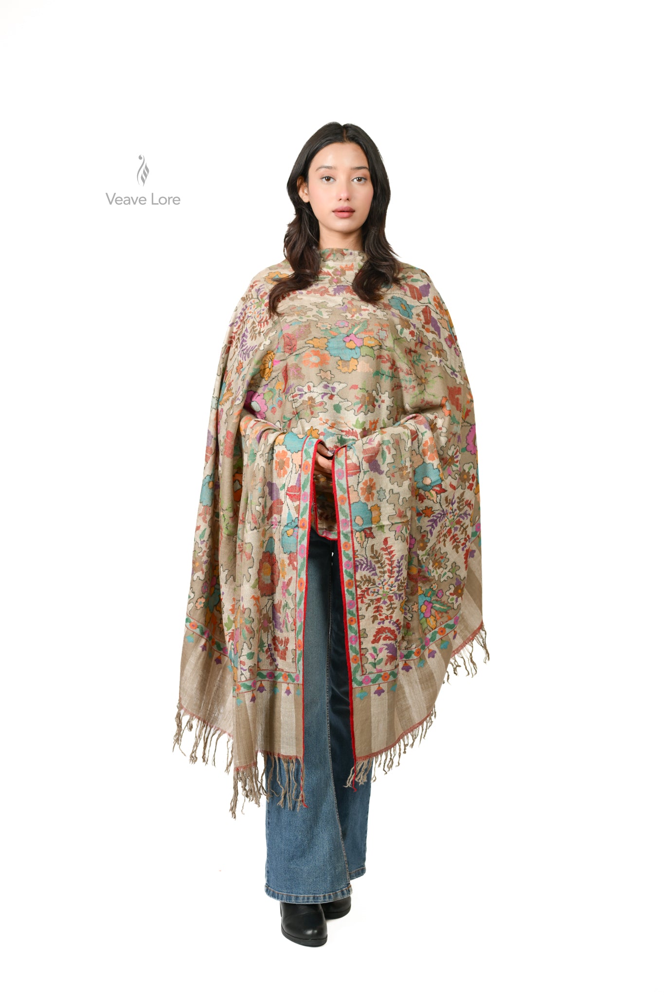 The Wildflower Meadow Pashmina Shawl
