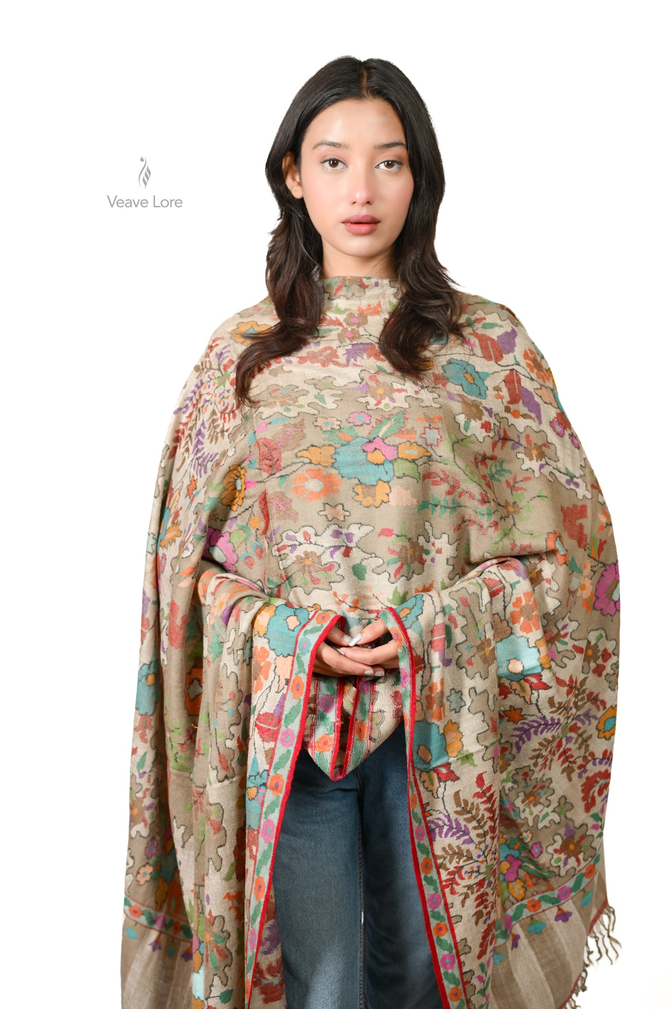 The Wildflower Meadow Pashmina Shawl