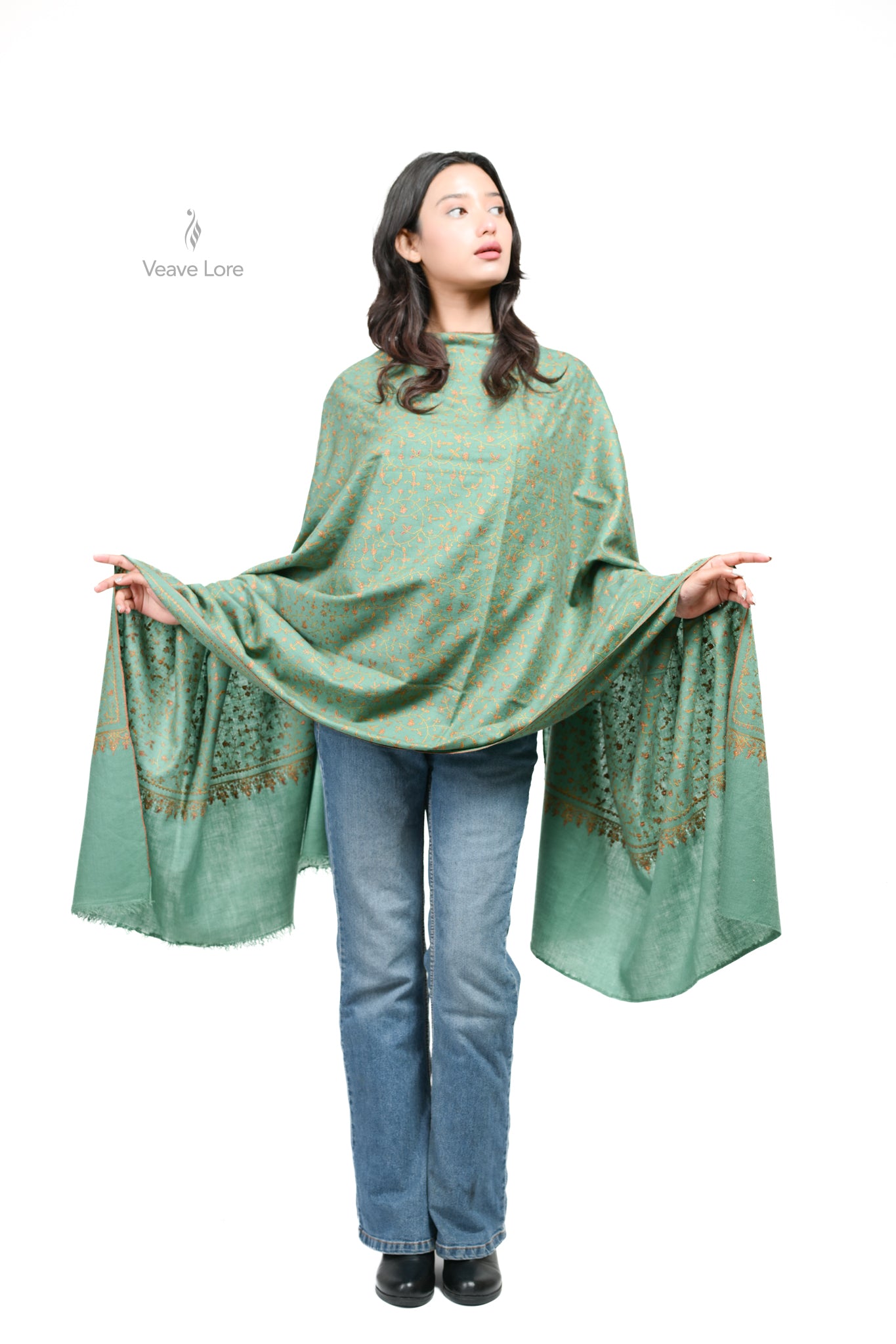 Yashb & Copper Pashmina Shawl