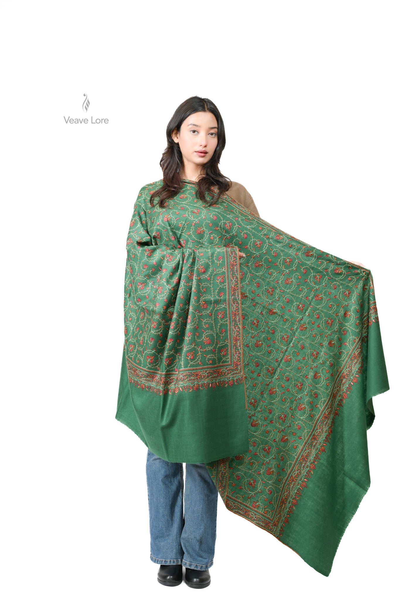 Marjaan & Forest Pashmina Shawl