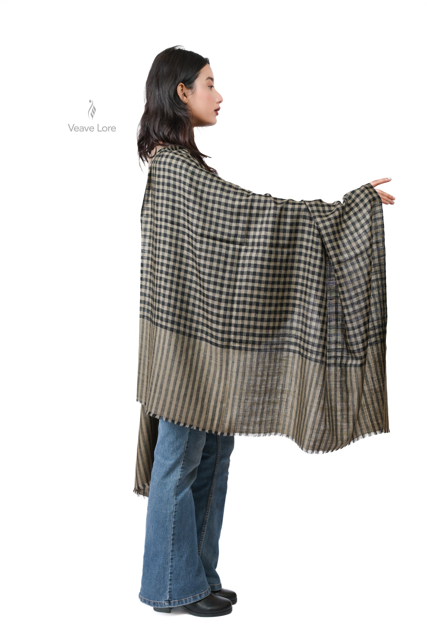 Khaaki-o-Shab Pashmina Shawl