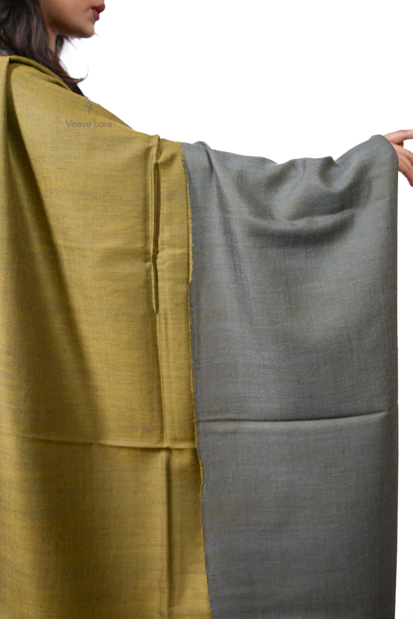 Khaki-o-Dhuaan Kashmiri Pashmina Shawl