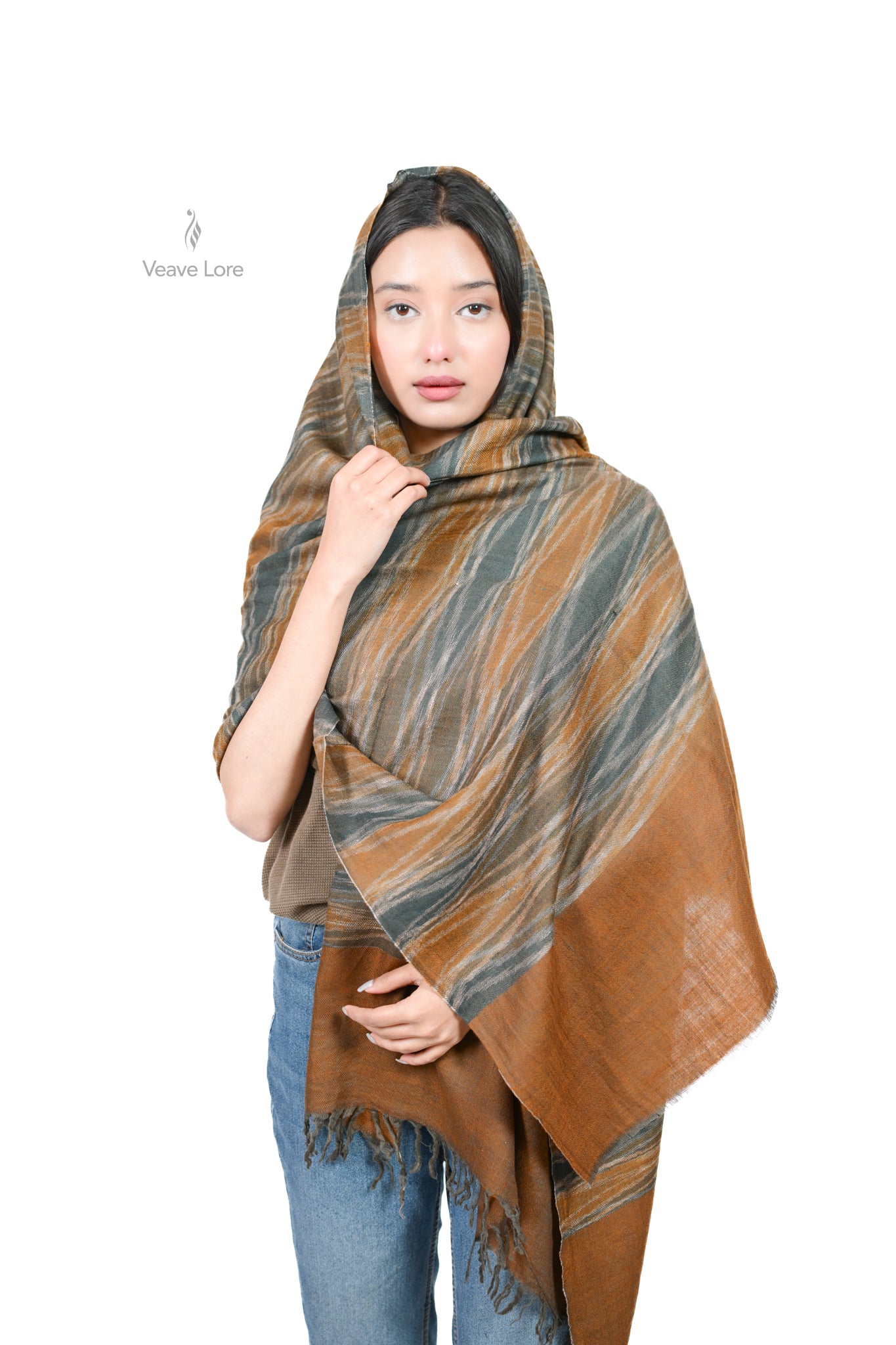 Kahruba-o-Lajward Pashmina Stole