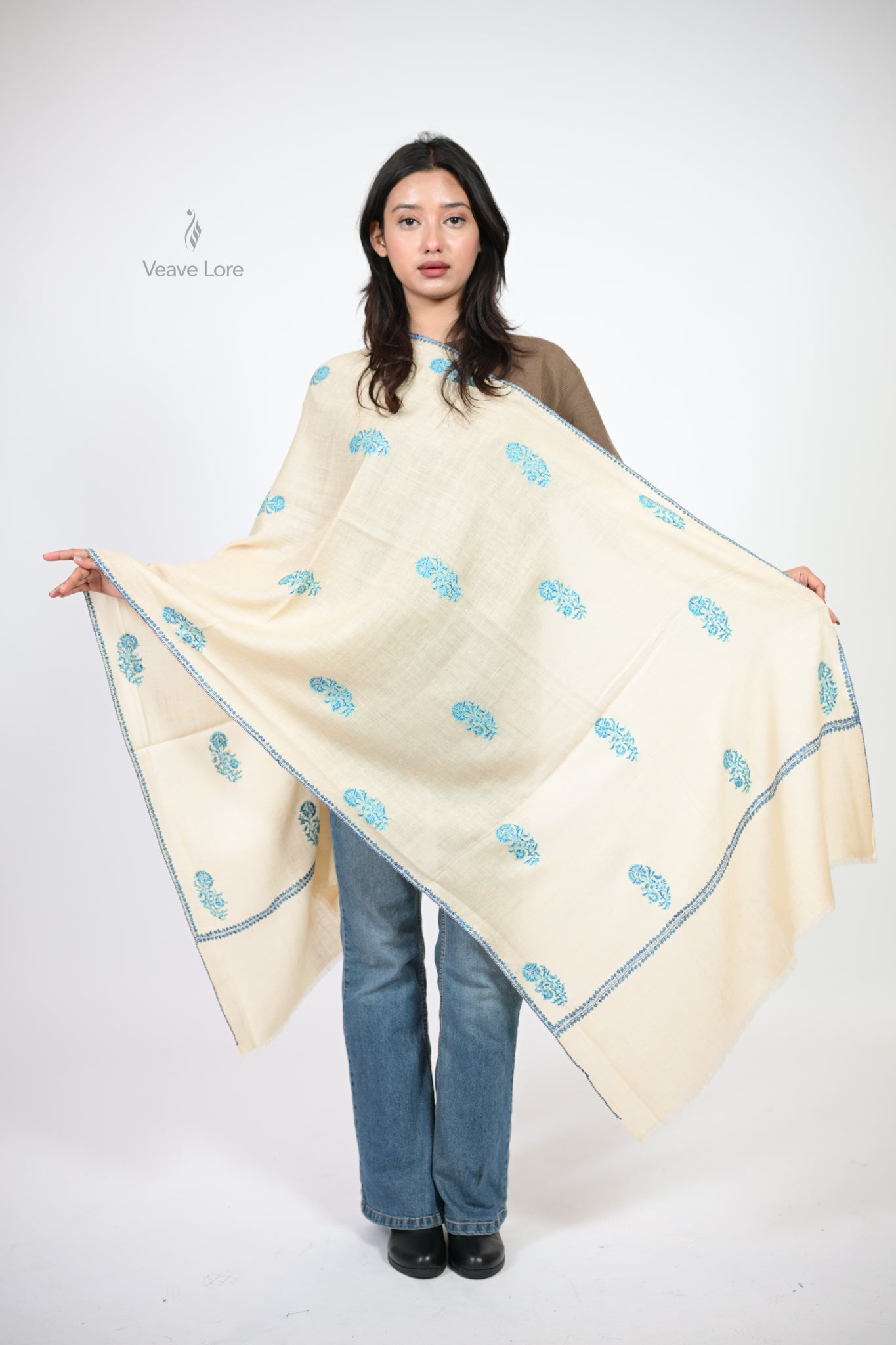 Gul-e-Feroza Pashmina Stole