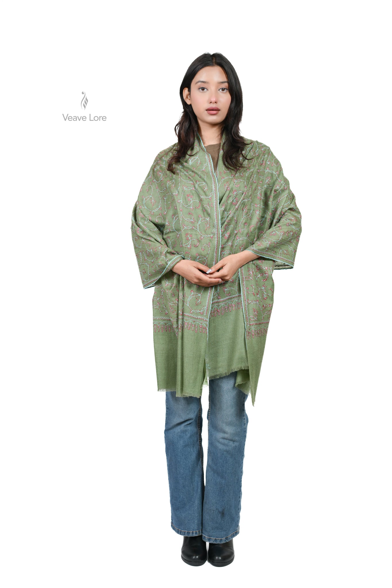 The Jade Garden Pashmina Stole