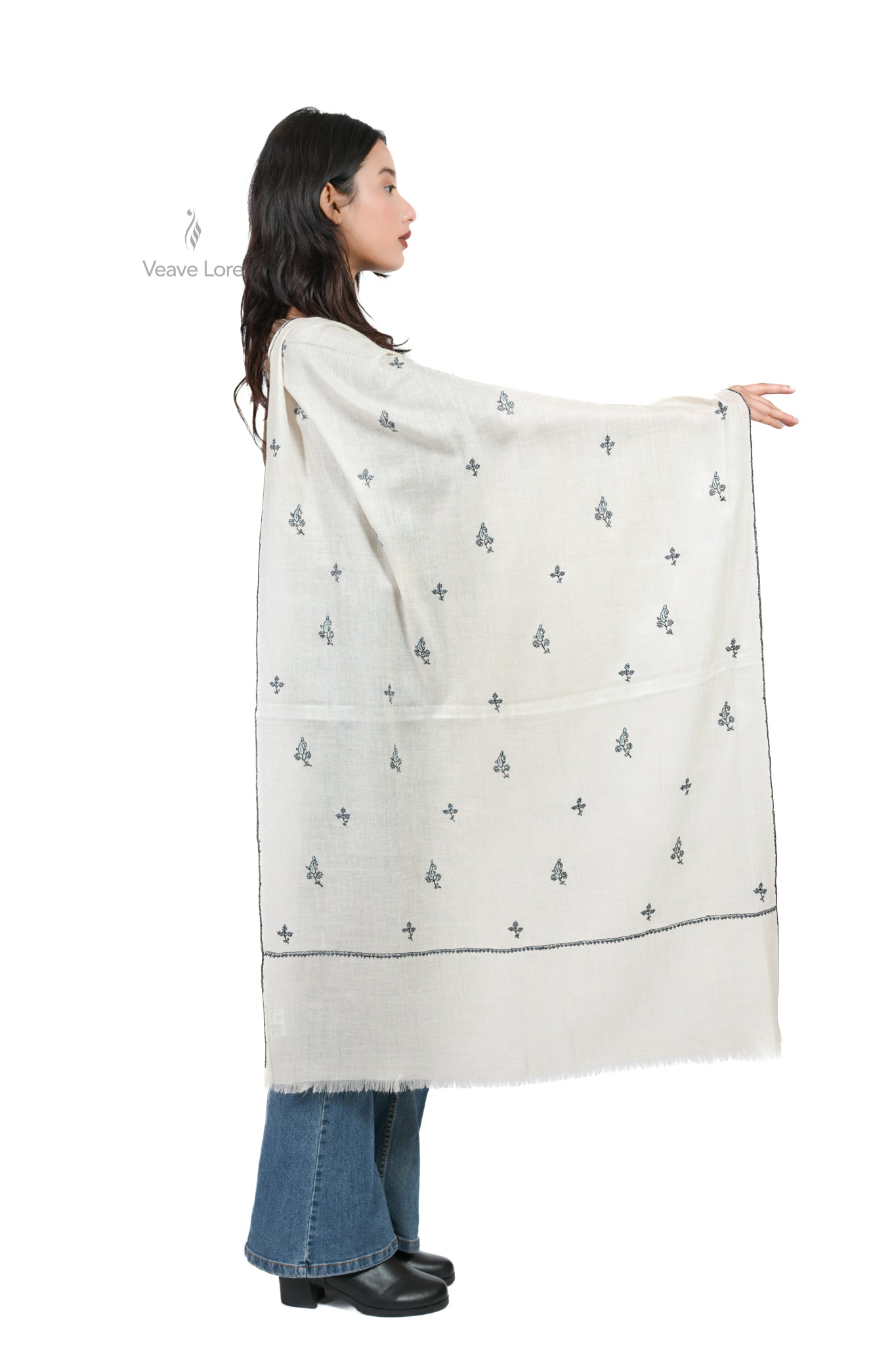 Naqsh-e-Qalam Pashmina Stole