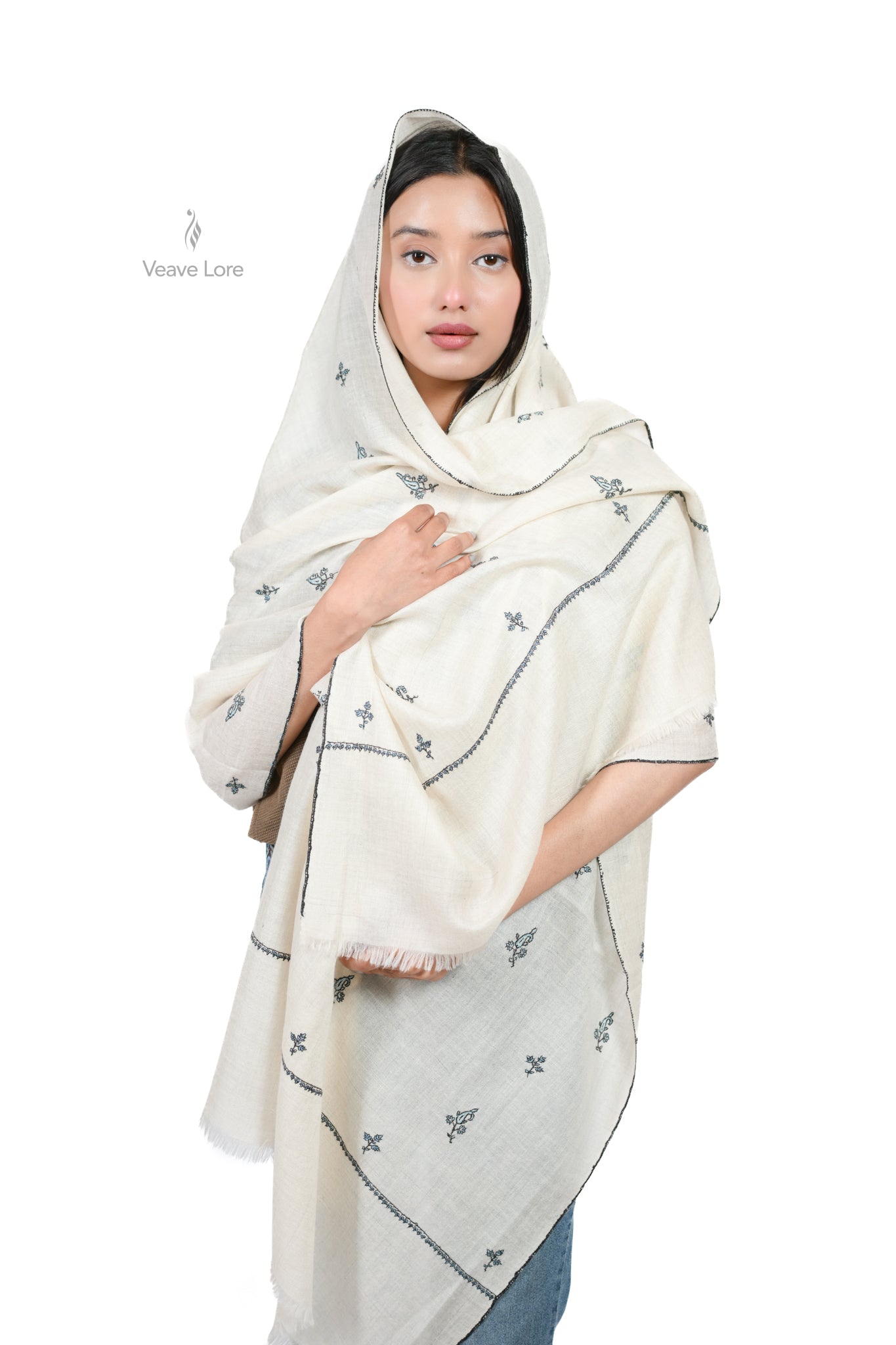 Naqsh-e-Qalam Pashmina Stole