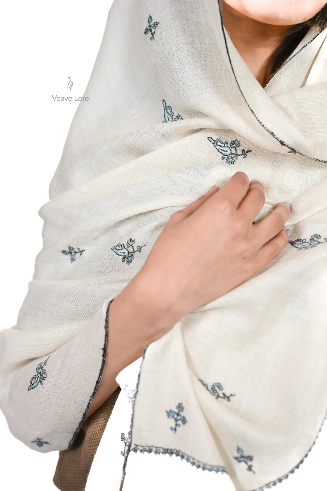 Naqsh-e-Qalam Pashmina Stole