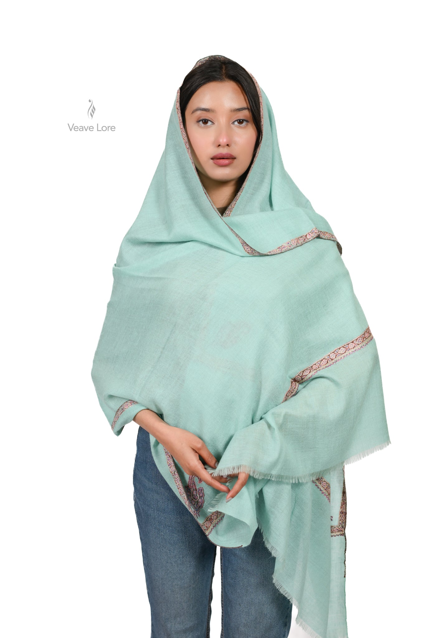Aab-e-Firoza Pashmina Stole