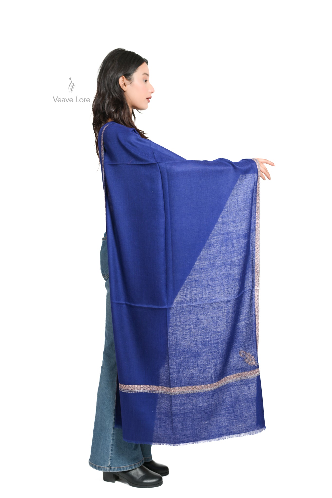 Aab-e-Neel Pashmina Stole
