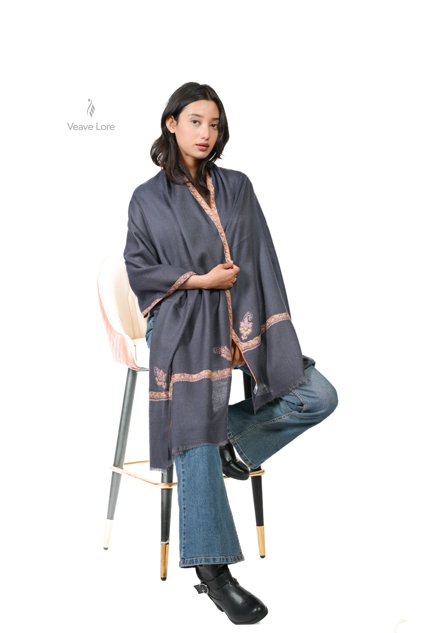 Atash-e-Khamosh Pashmina Stole