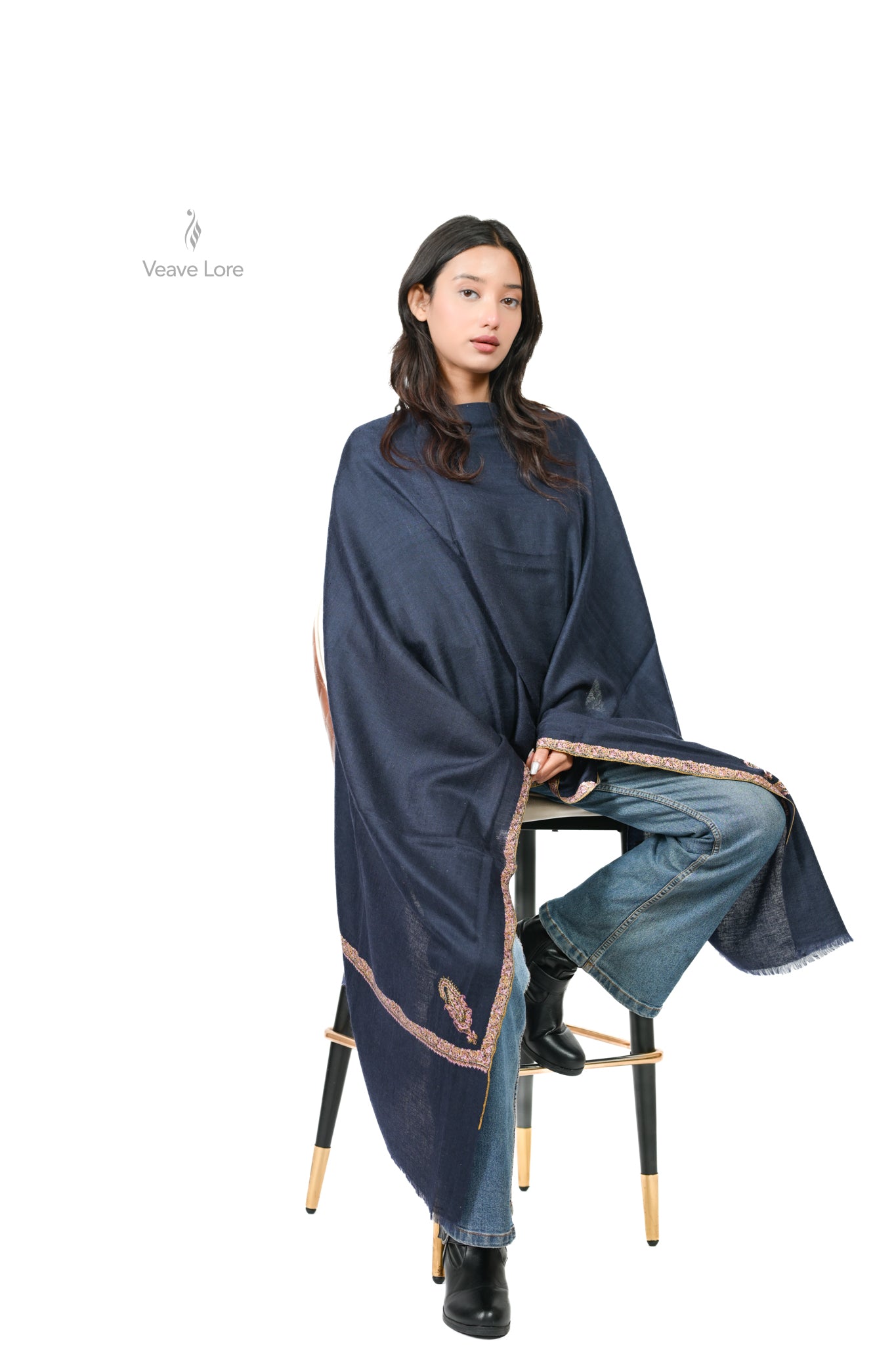 Shab-e-Neel Pashmina Stole