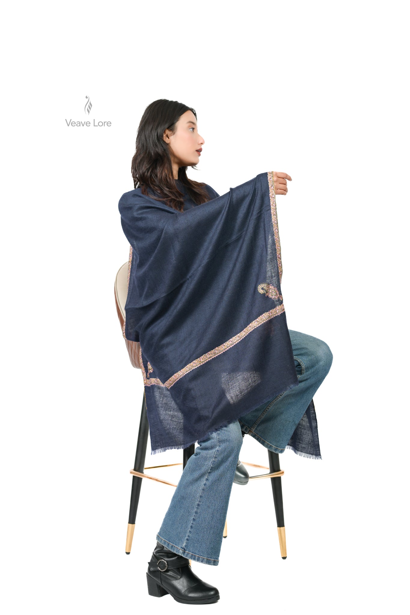 Shab-e-Neel Pashmina Stole