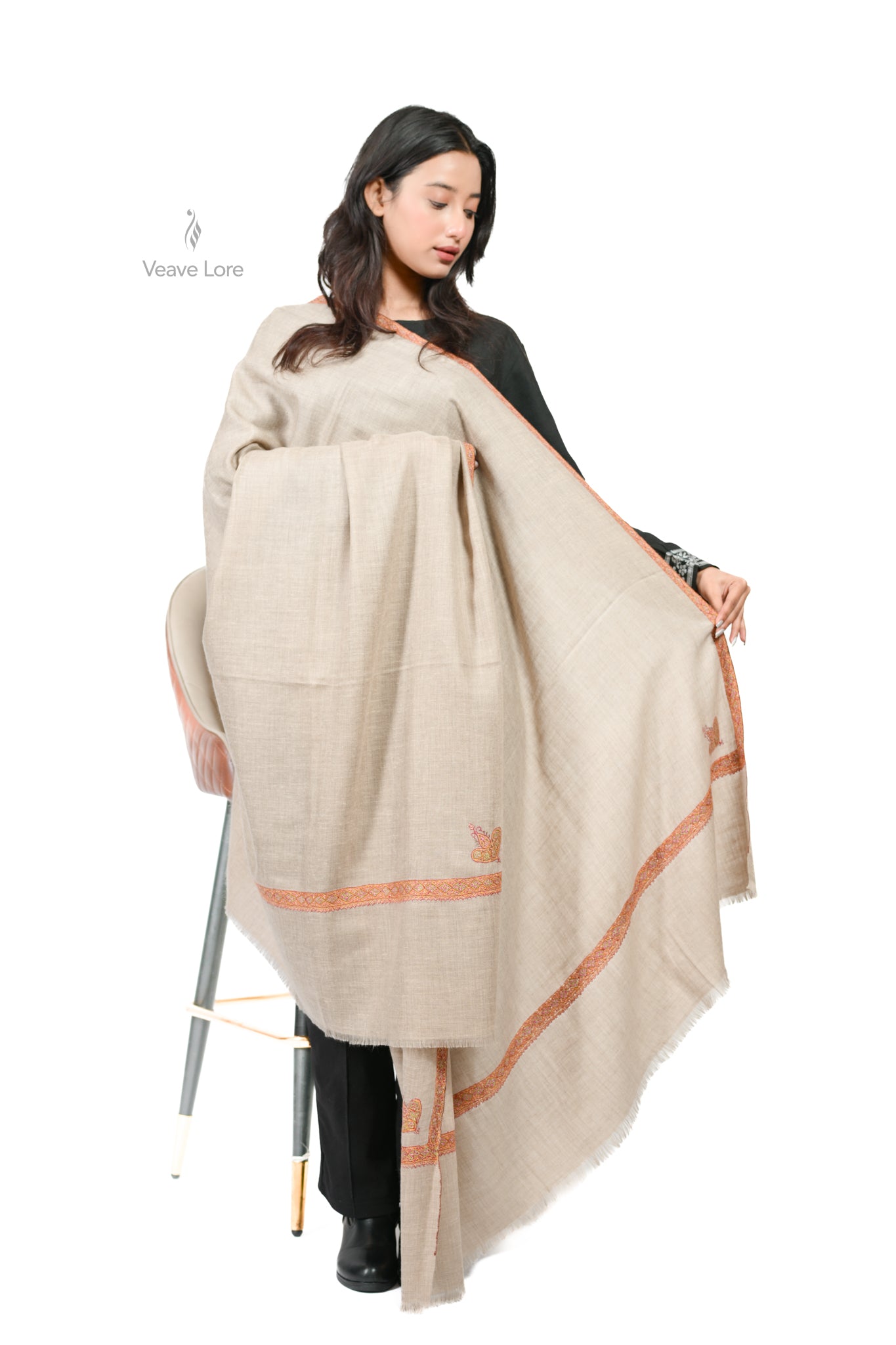 Khat-e-Noor Pashmina Shawl