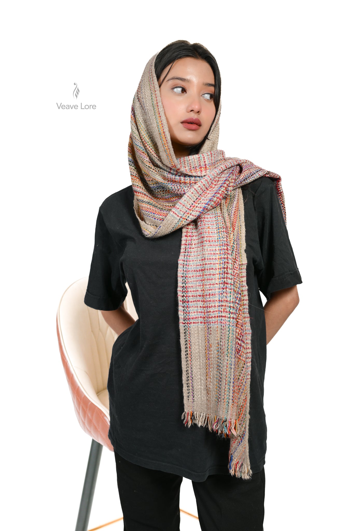 Dhaari-e-Rang Heavyweight Pashmina Muffler
