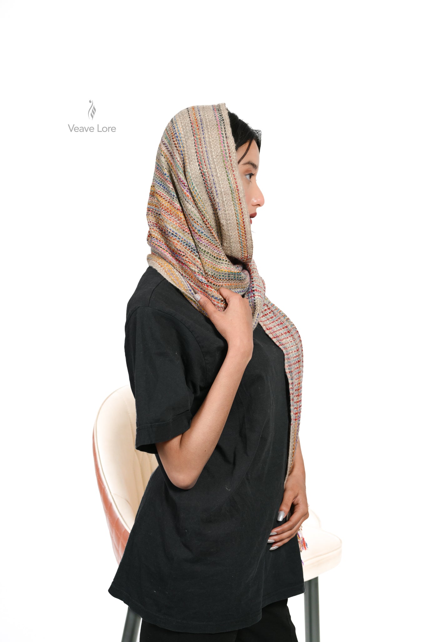 Dhaari-e-Rang Heavyweight Pashmina Muffler